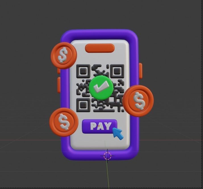 Payment Transaction 3d Illustration  Icon Pack 3D model_94