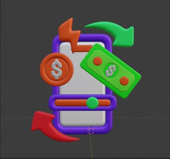 Payment Transaction 3d Illustration  Icon Pack 3D model_79