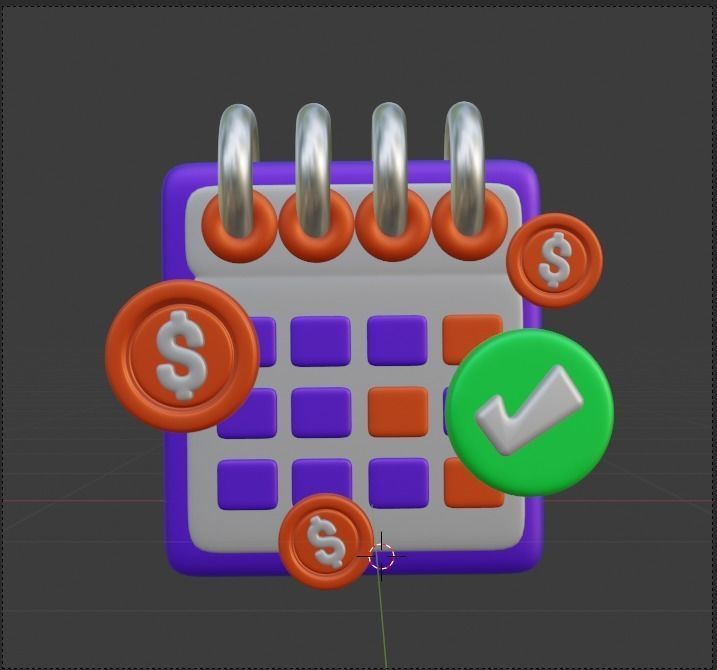 Payment Transaction 3d Illustration  Icon Pack 3D model_45
