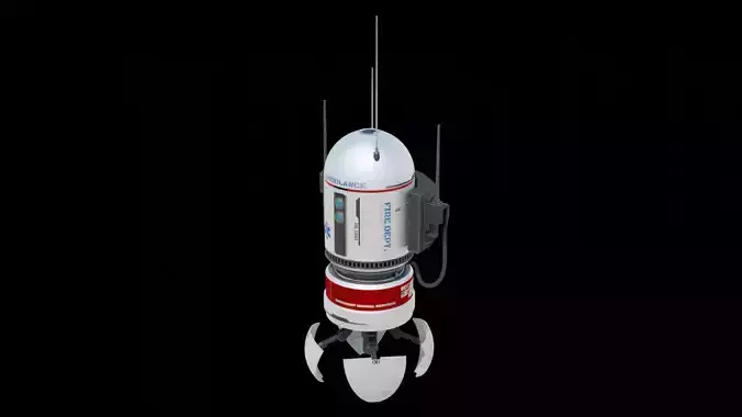 Medic Robot  Low-poly 3D model