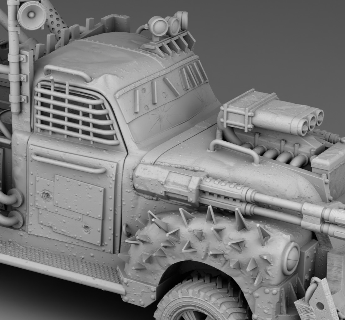 Pickup of survivors 3D print model_9