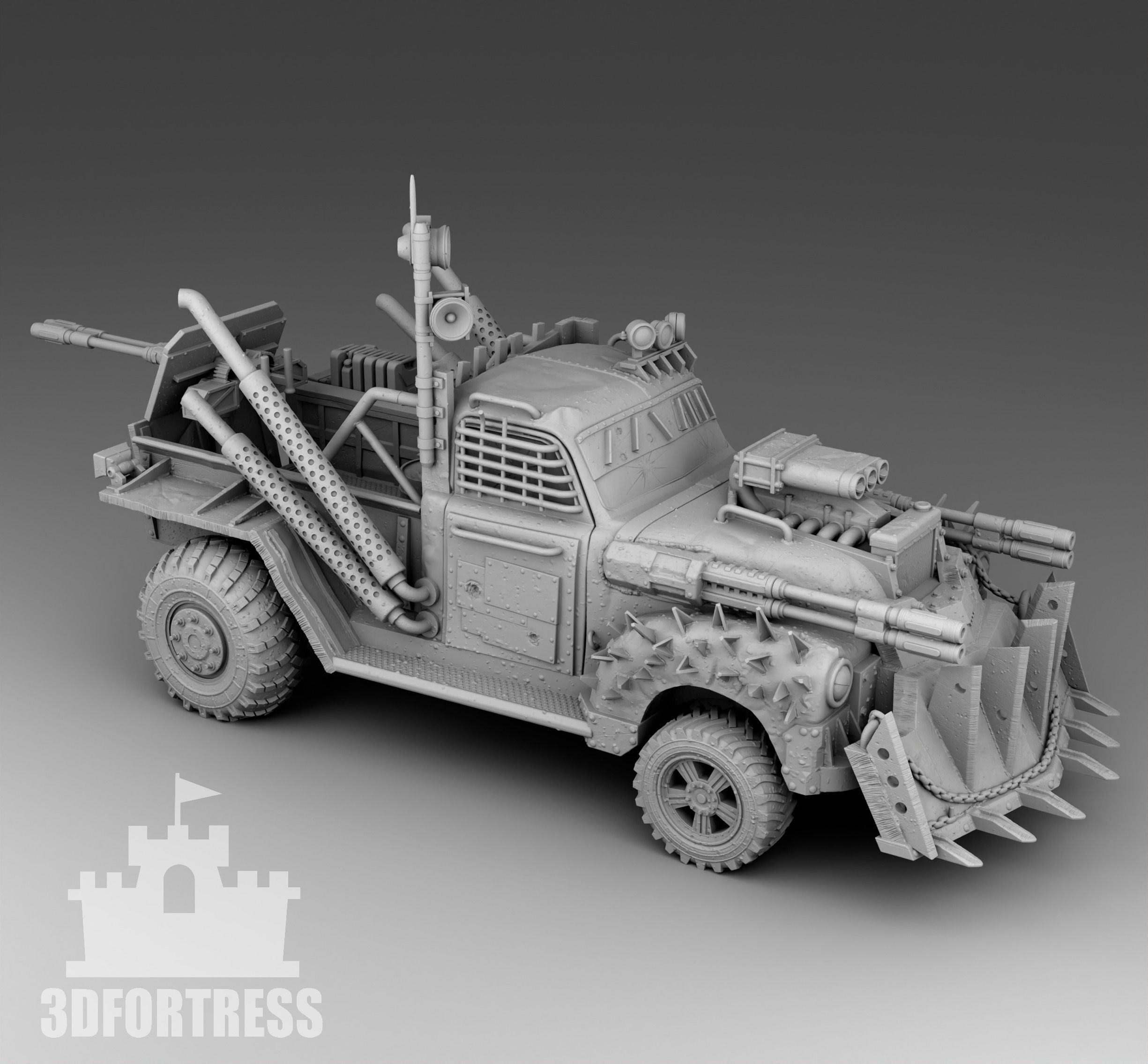 Pickup of survivors 3D print model_1