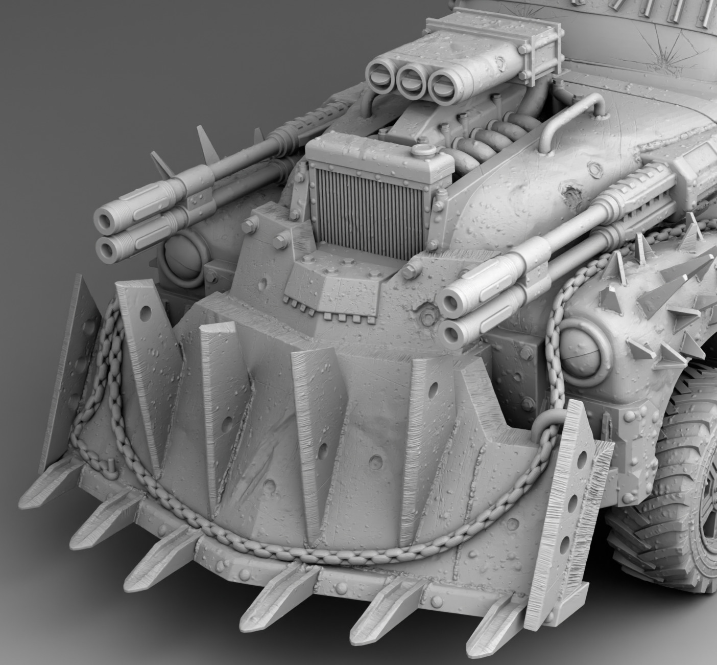 Pickup of survivors 3D print model_6