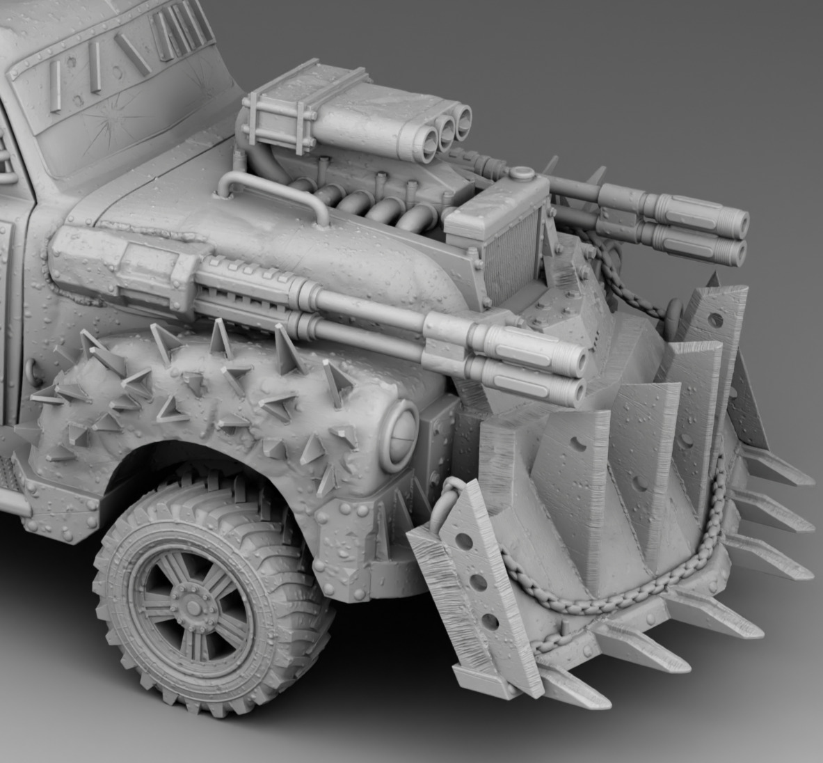 Pickup of survivors 3D print model_10