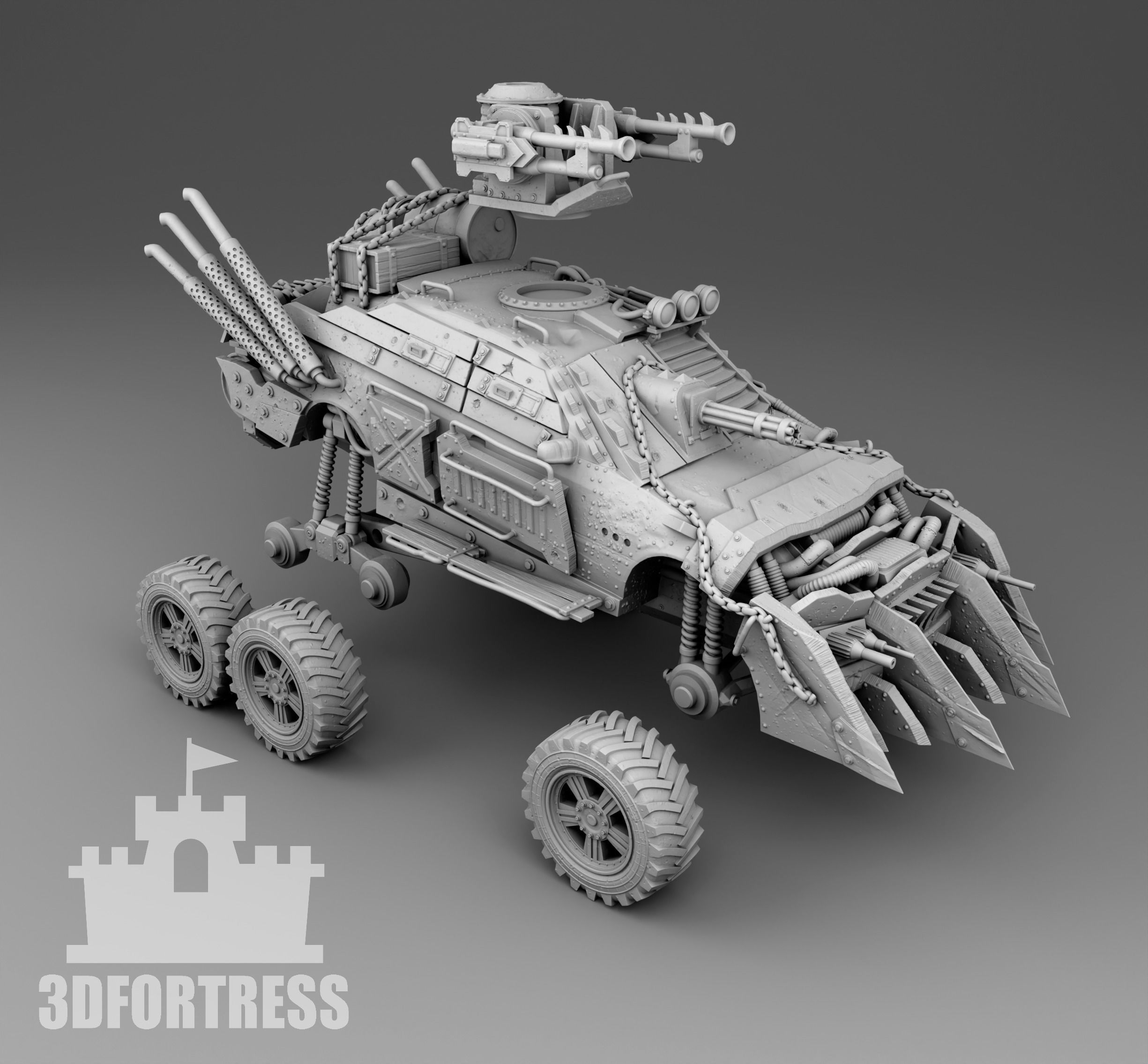Monster 6x6 3D print model_4