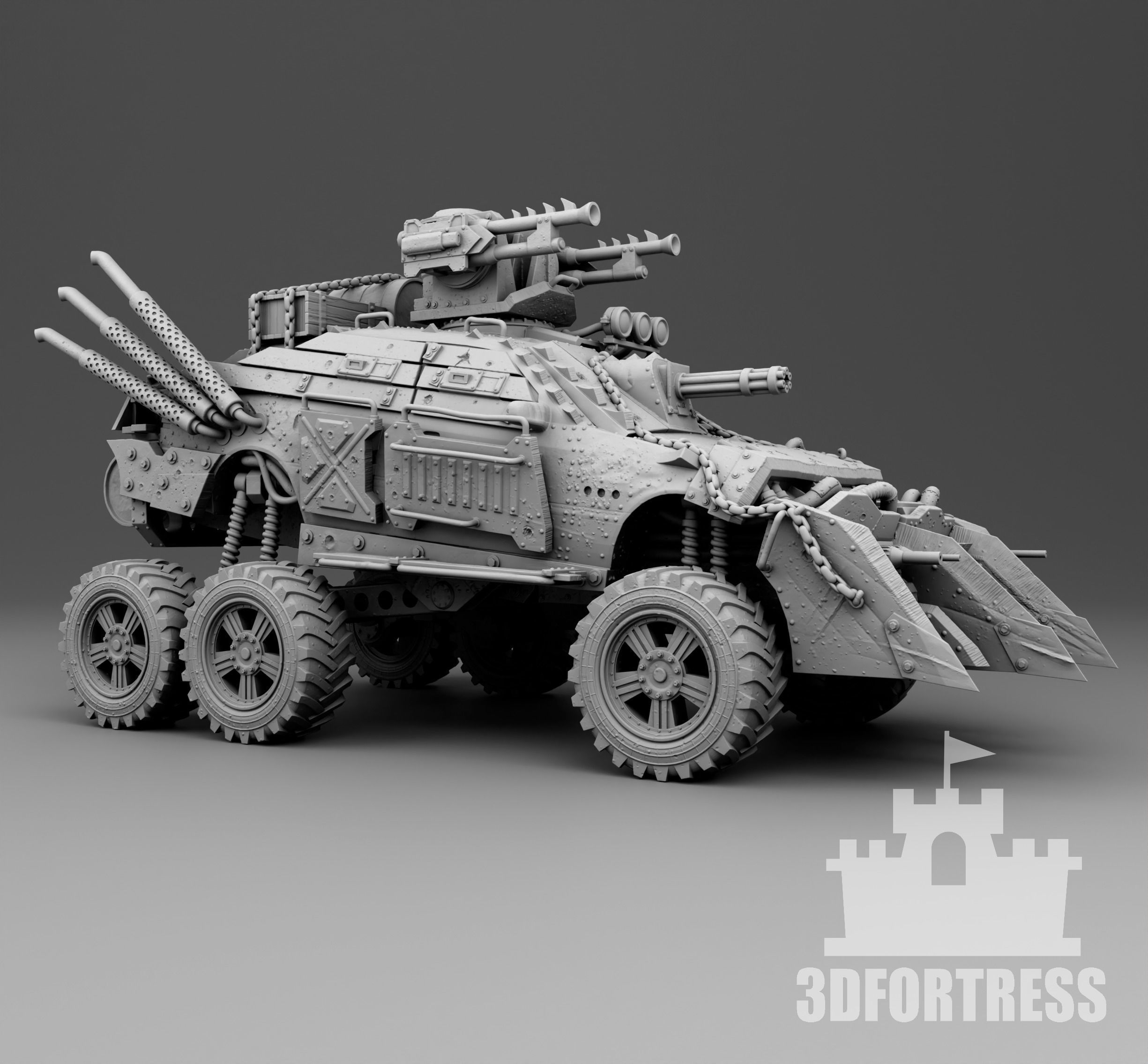 Monster 6x6 3D print model_3
