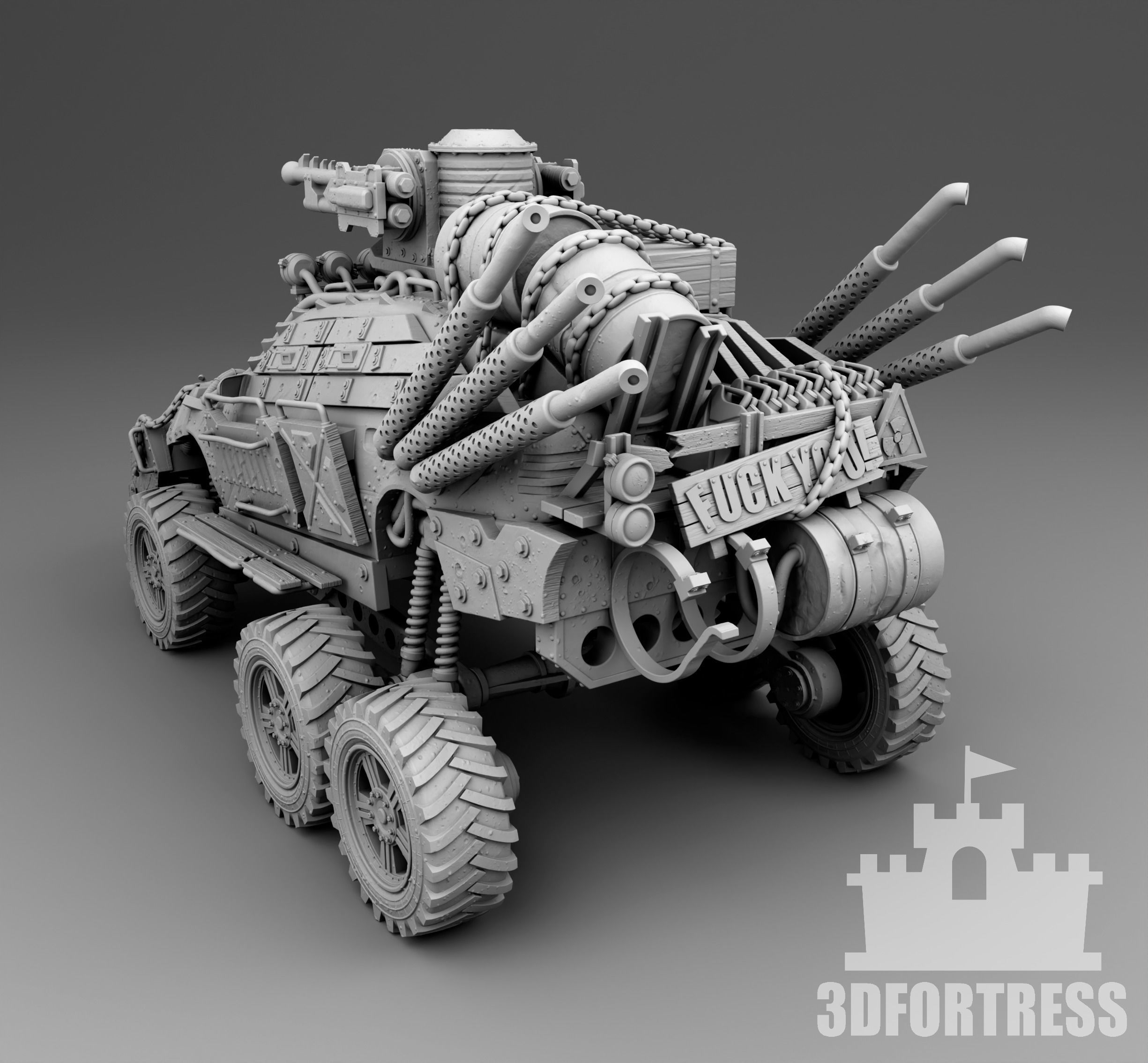 Monster 6x6 3D print model_2