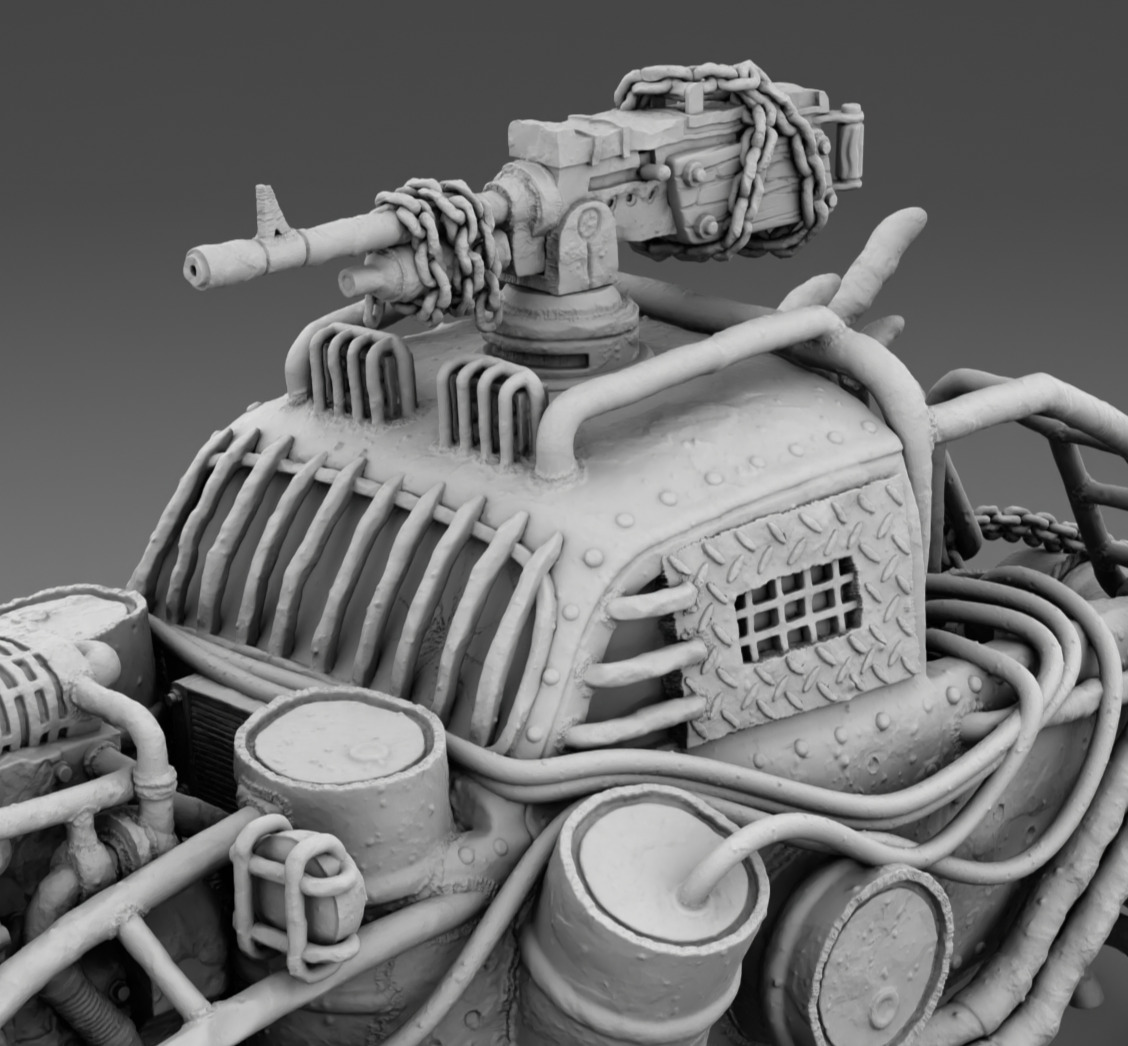Mad Car 3D print model_6