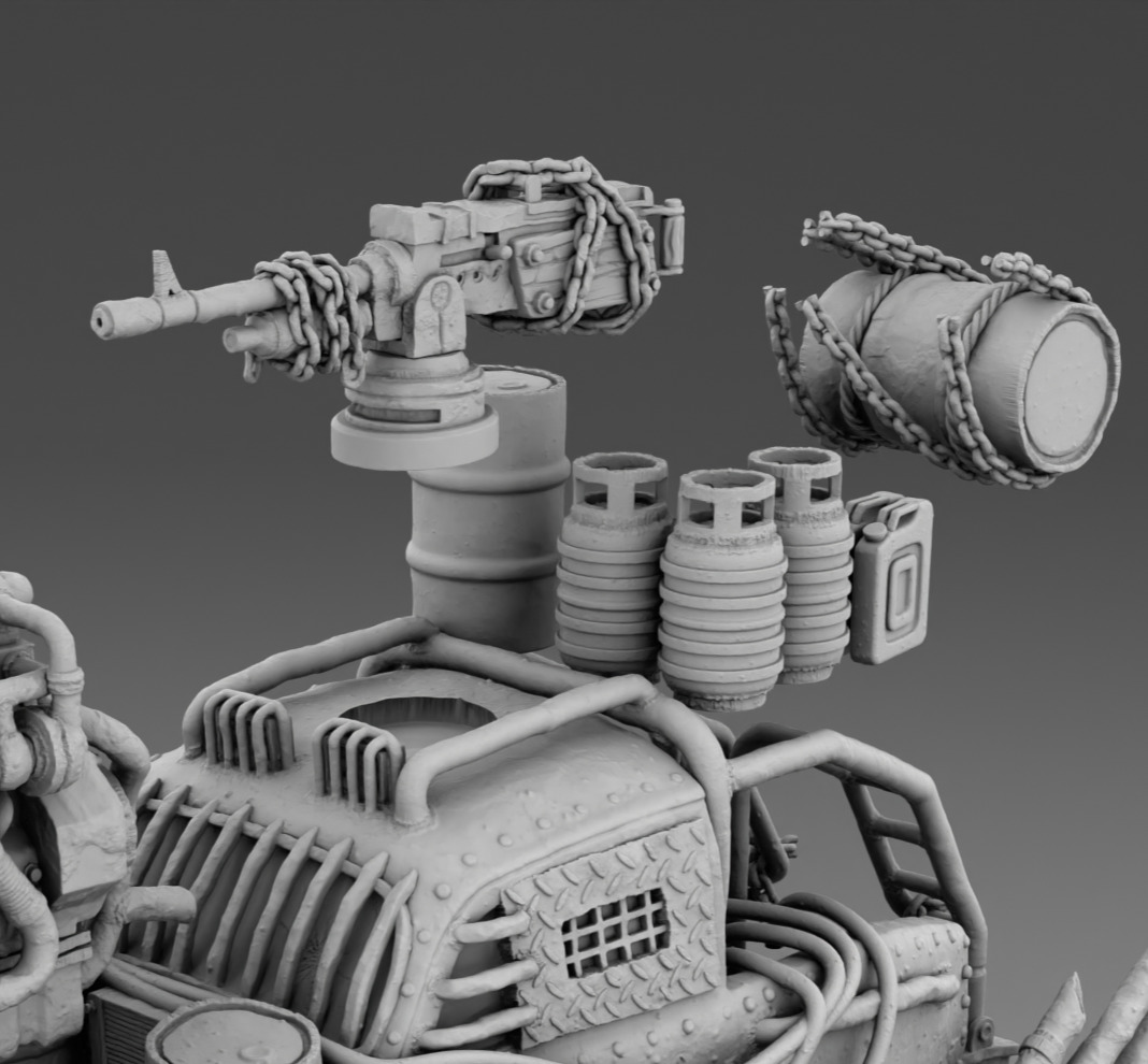 Mad Car 3D print model_13