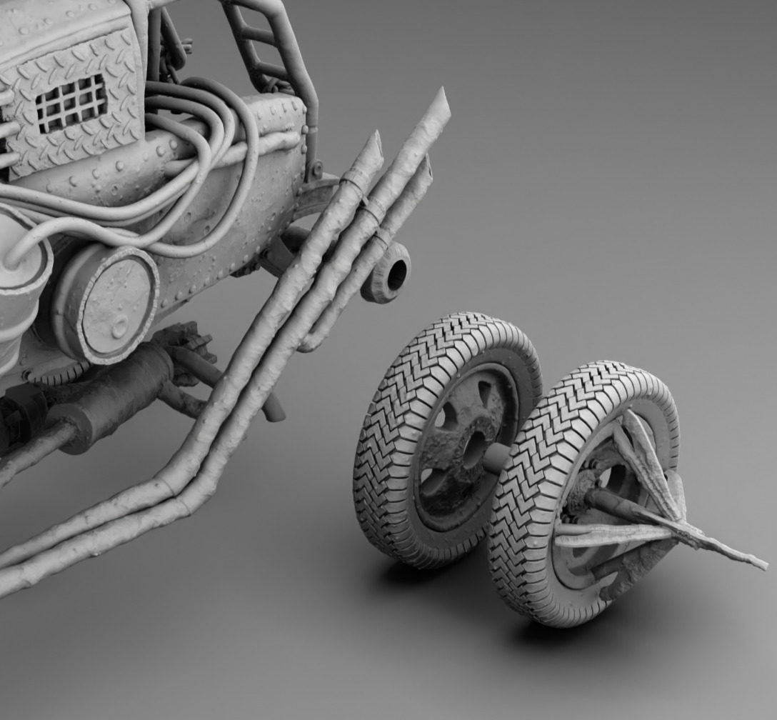 Mad Car 3D print model_15