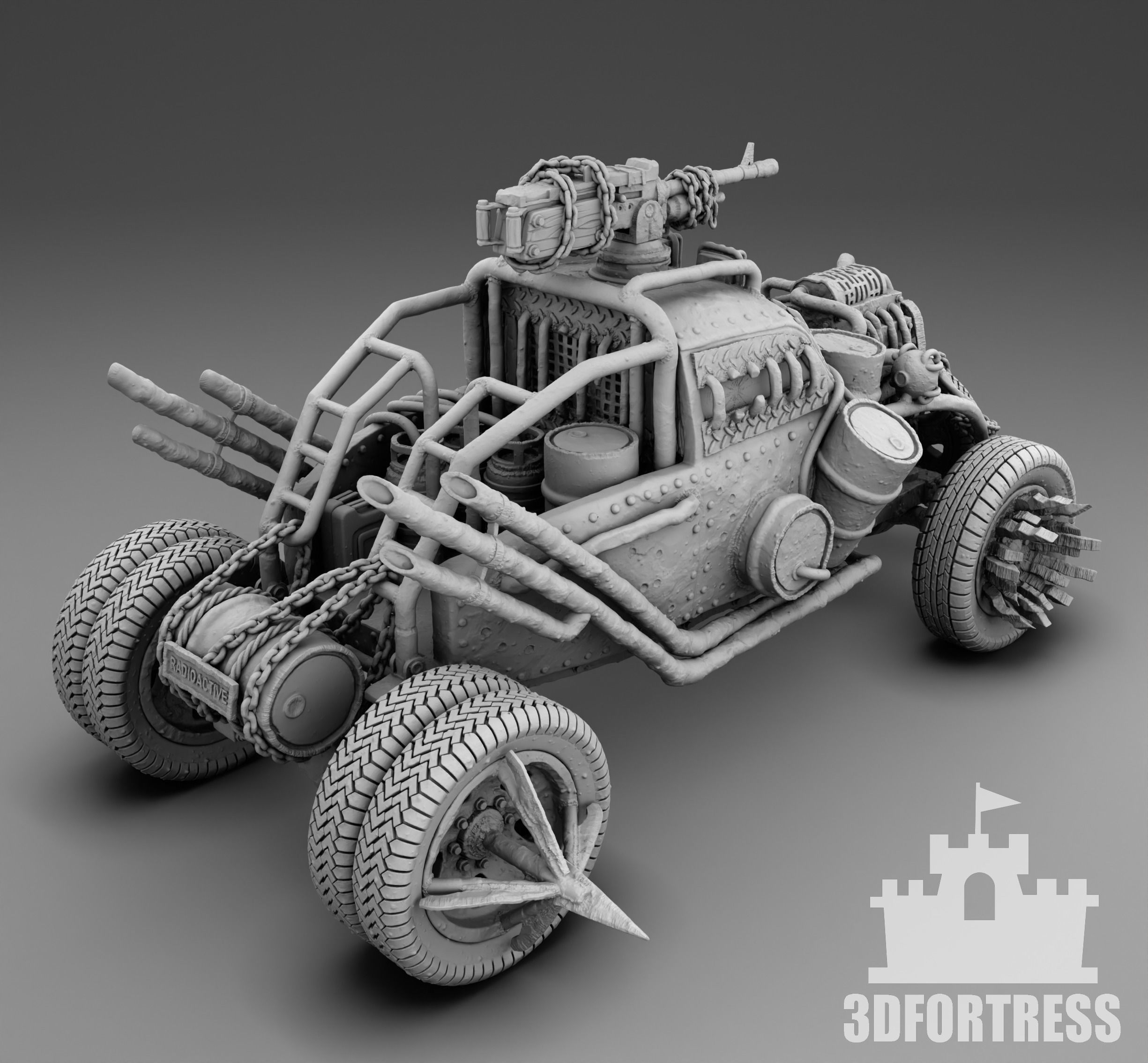 Mad Car 3D print model_1