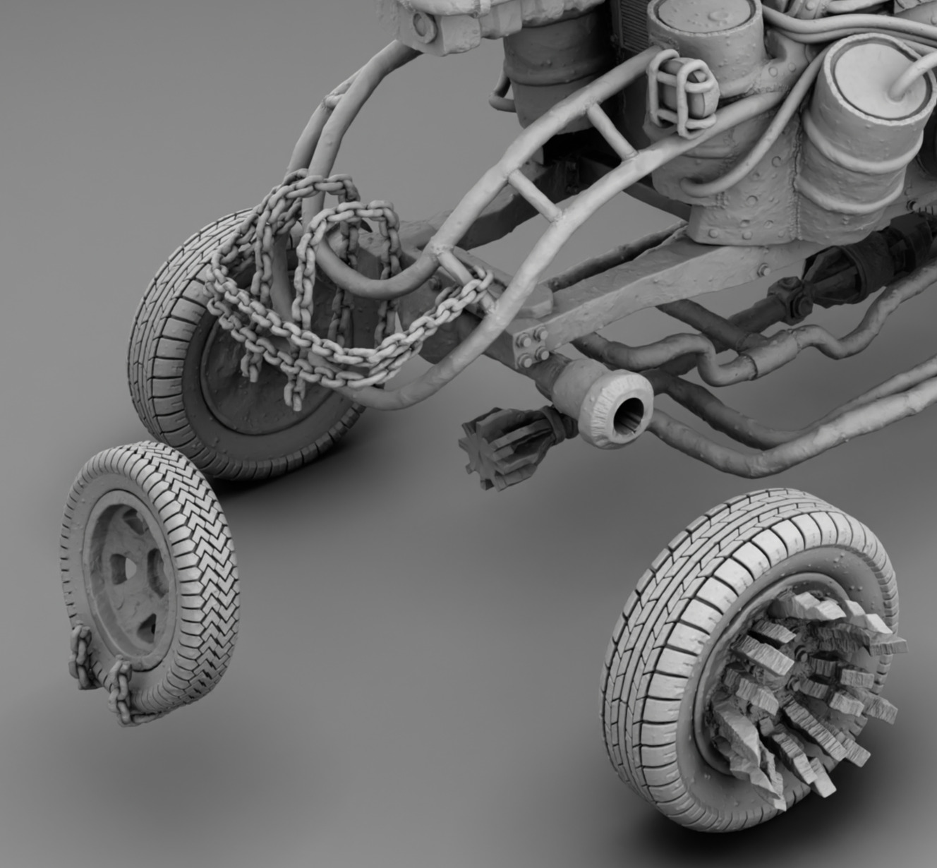 Mad Car 3D print model_12