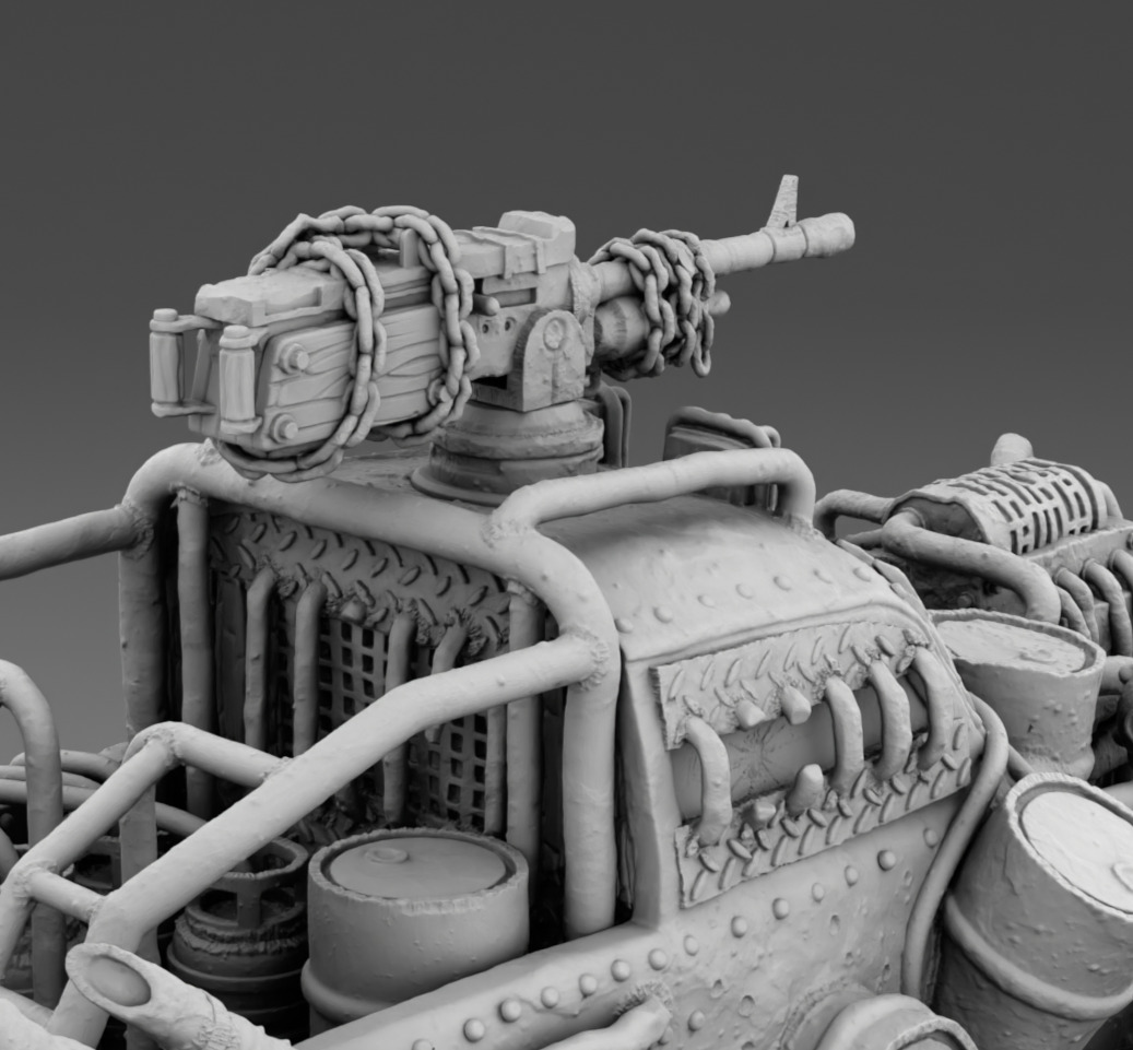 Mad Car 3D print model_10