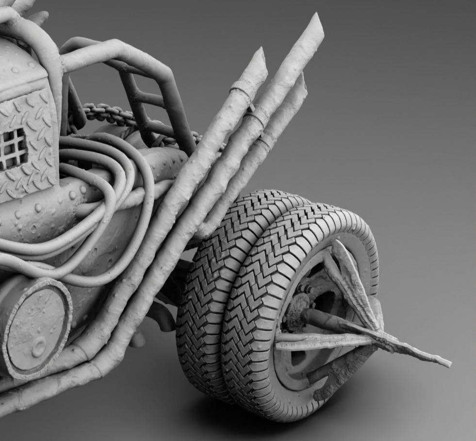 Mad Car 3D print model_7