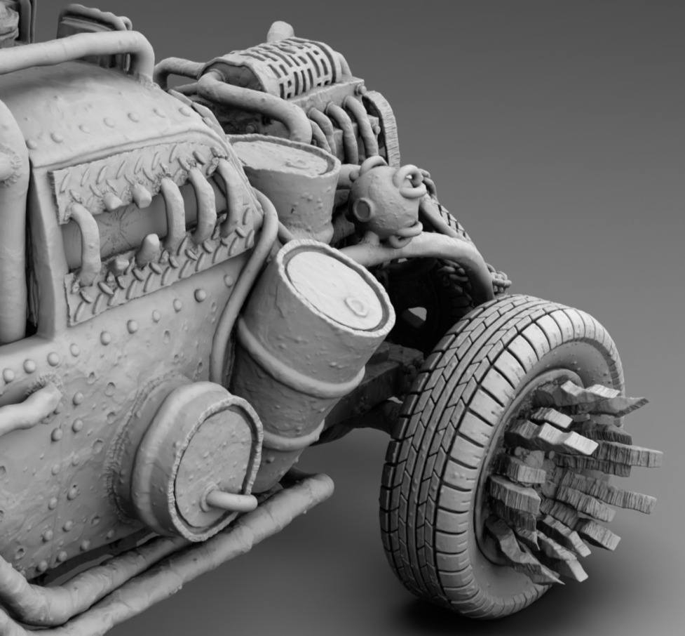 Mad Car 3D print model_11