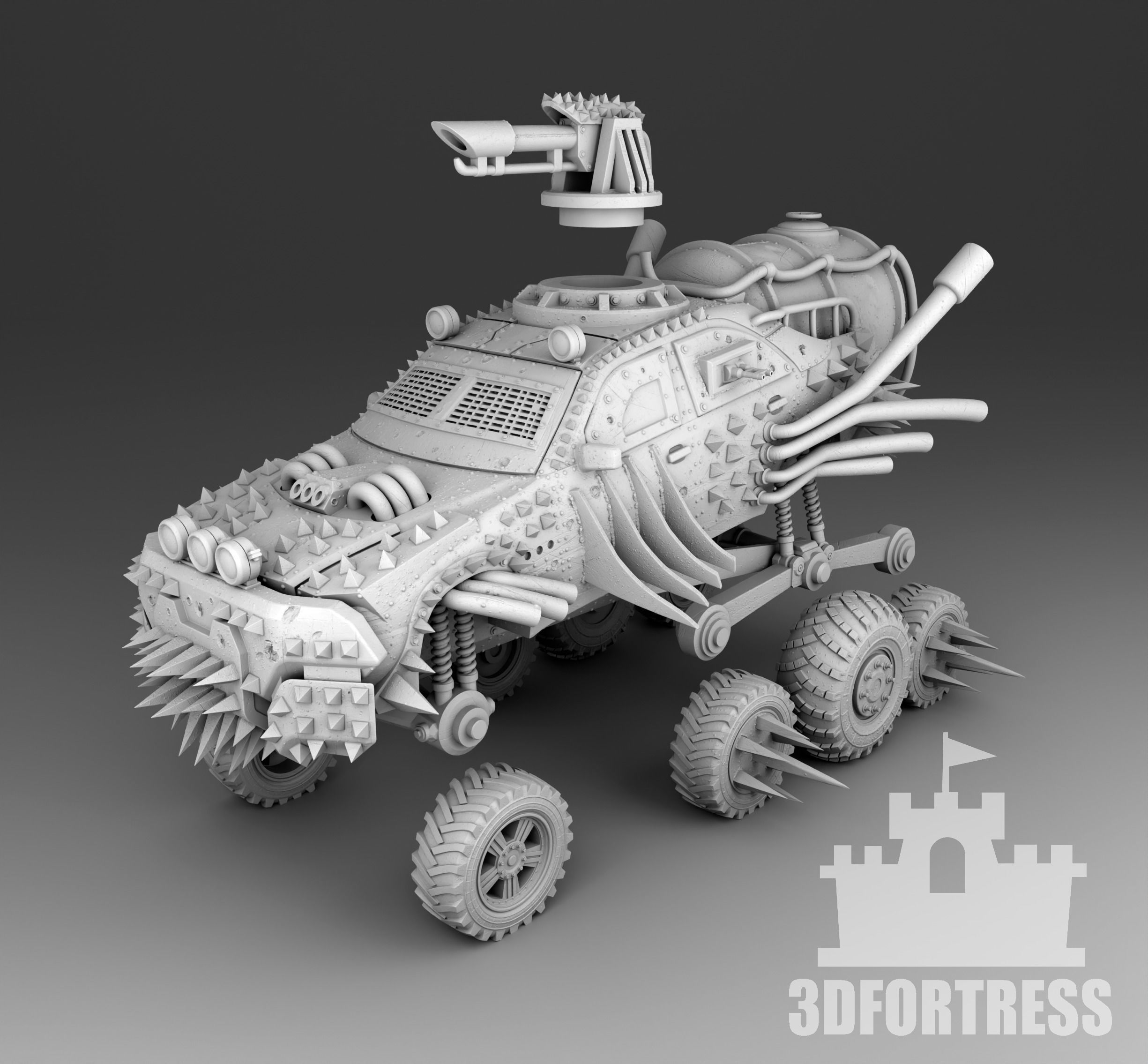 Deadcar 3D print model_3