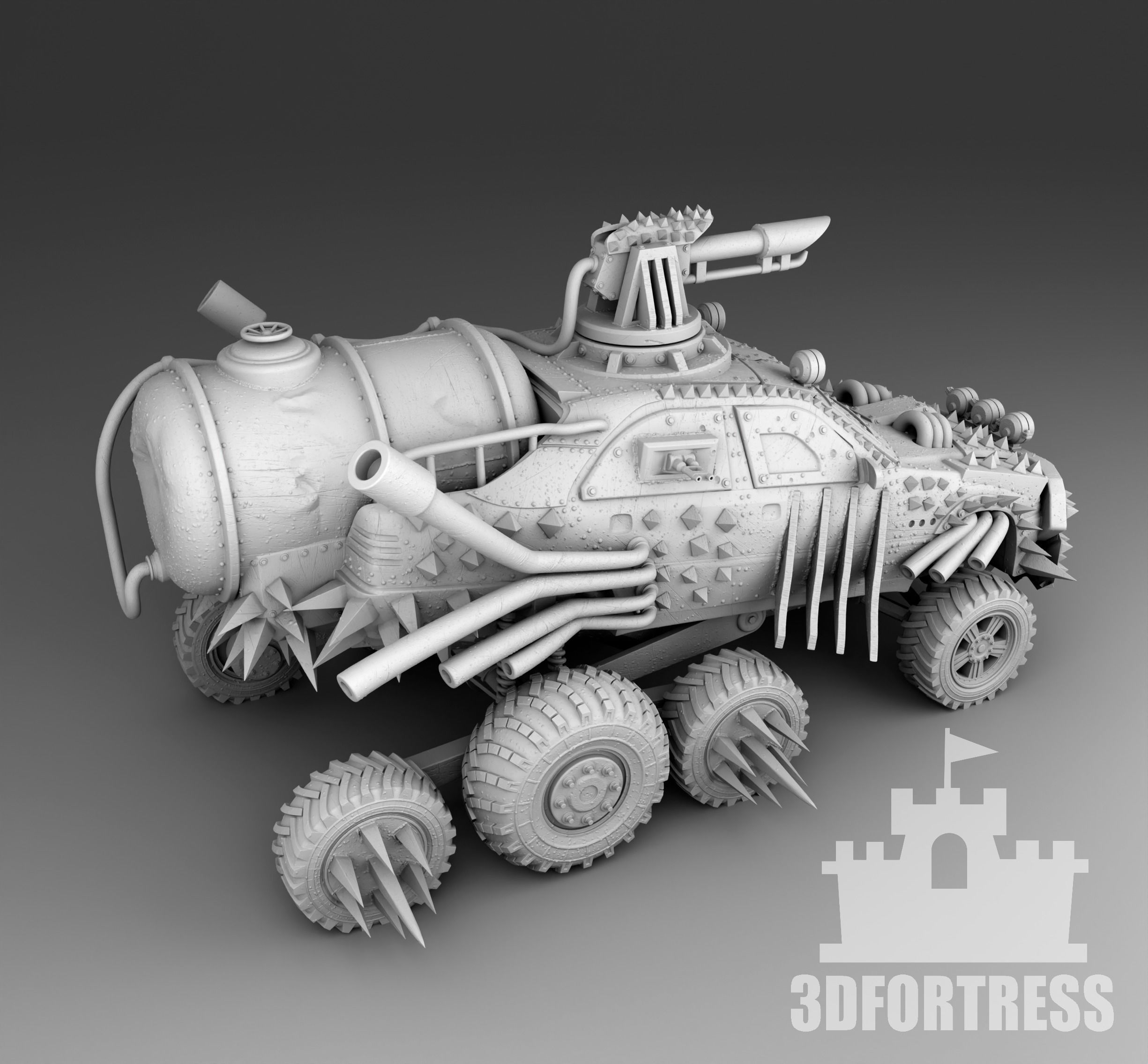 Deadcar 3D print model_2