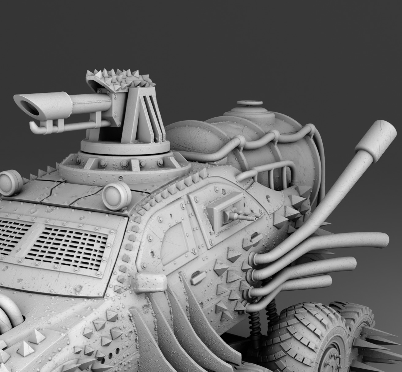 Deadcar 3D print model_8