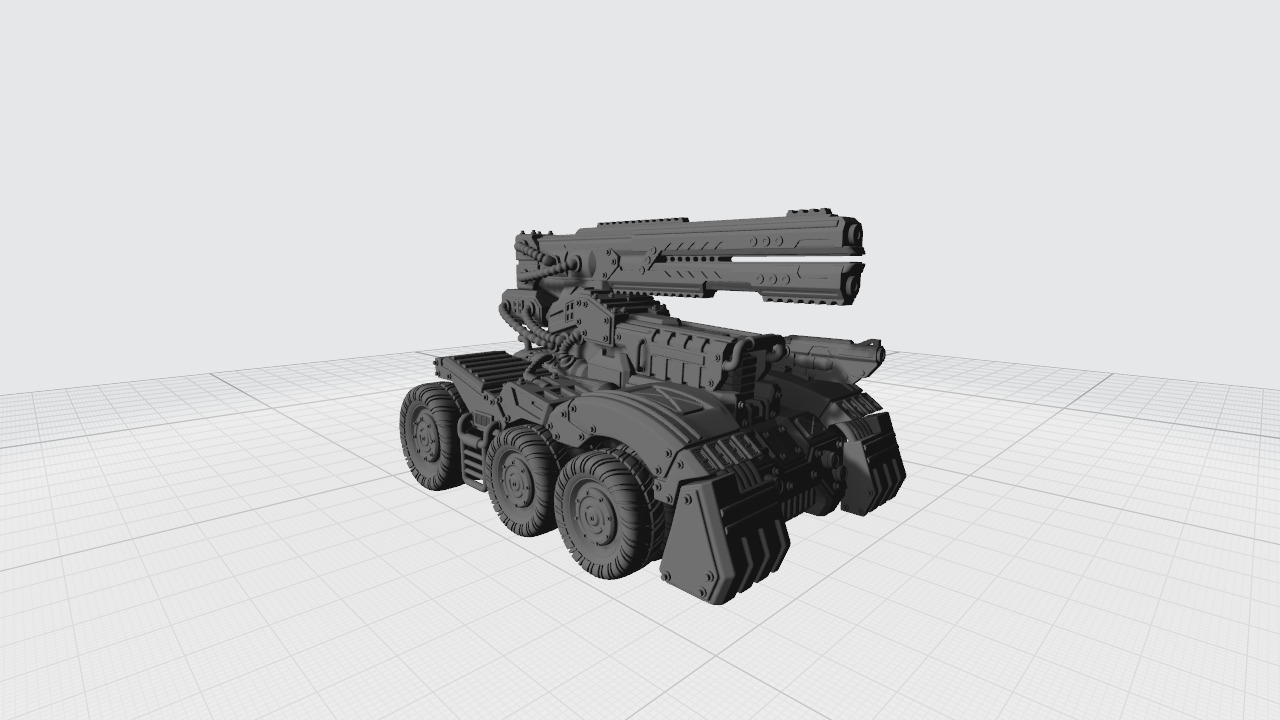 Car with weapon 3D print model_13