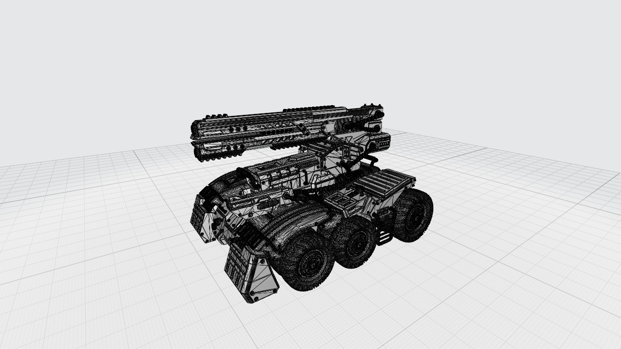 Car with weapon 3D print model_15