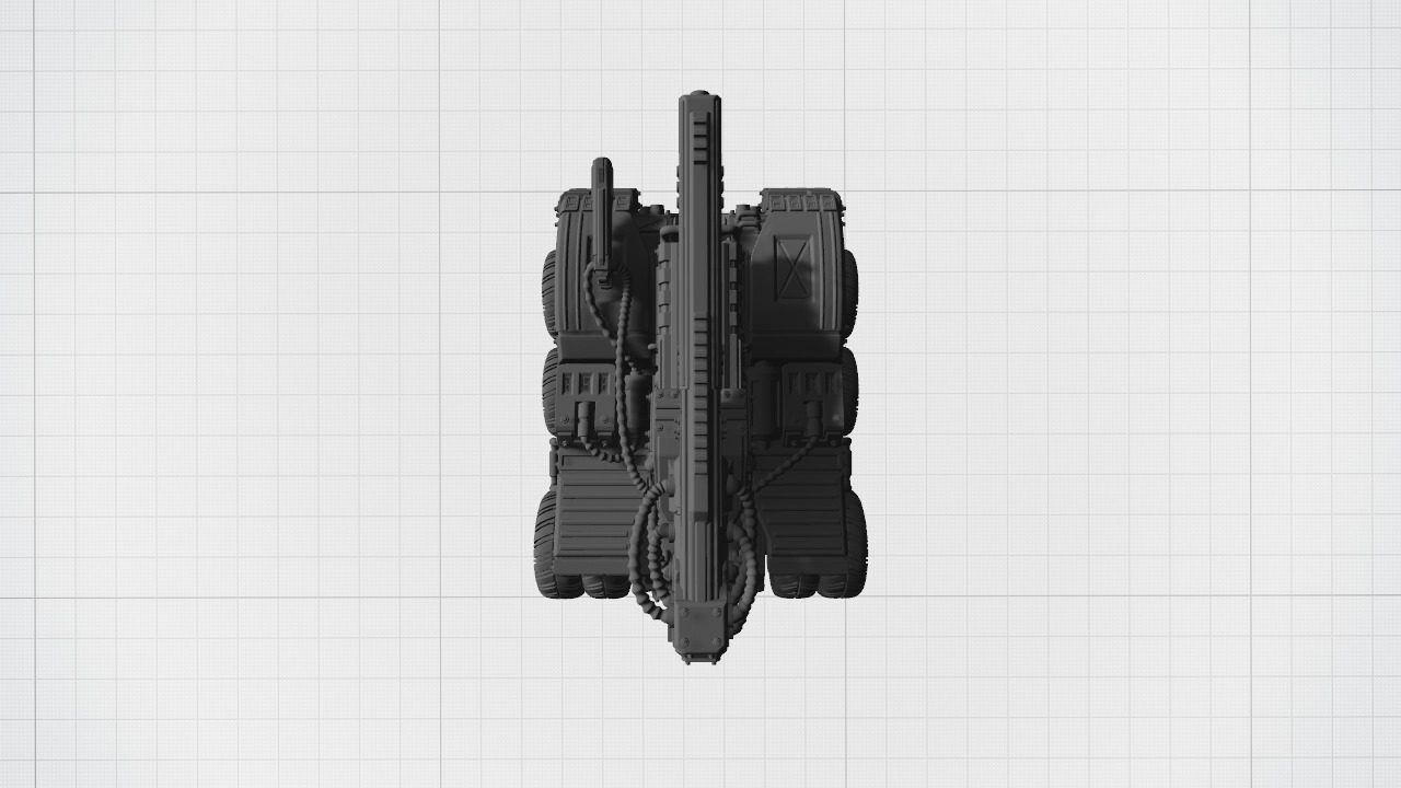 Car with weapon 3D print model_14