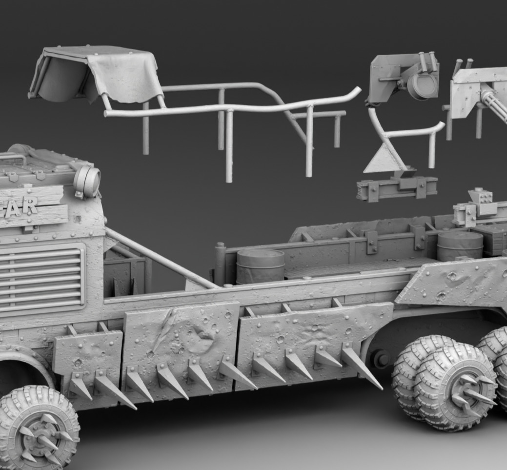 Cabriolet bus 3D print model_12