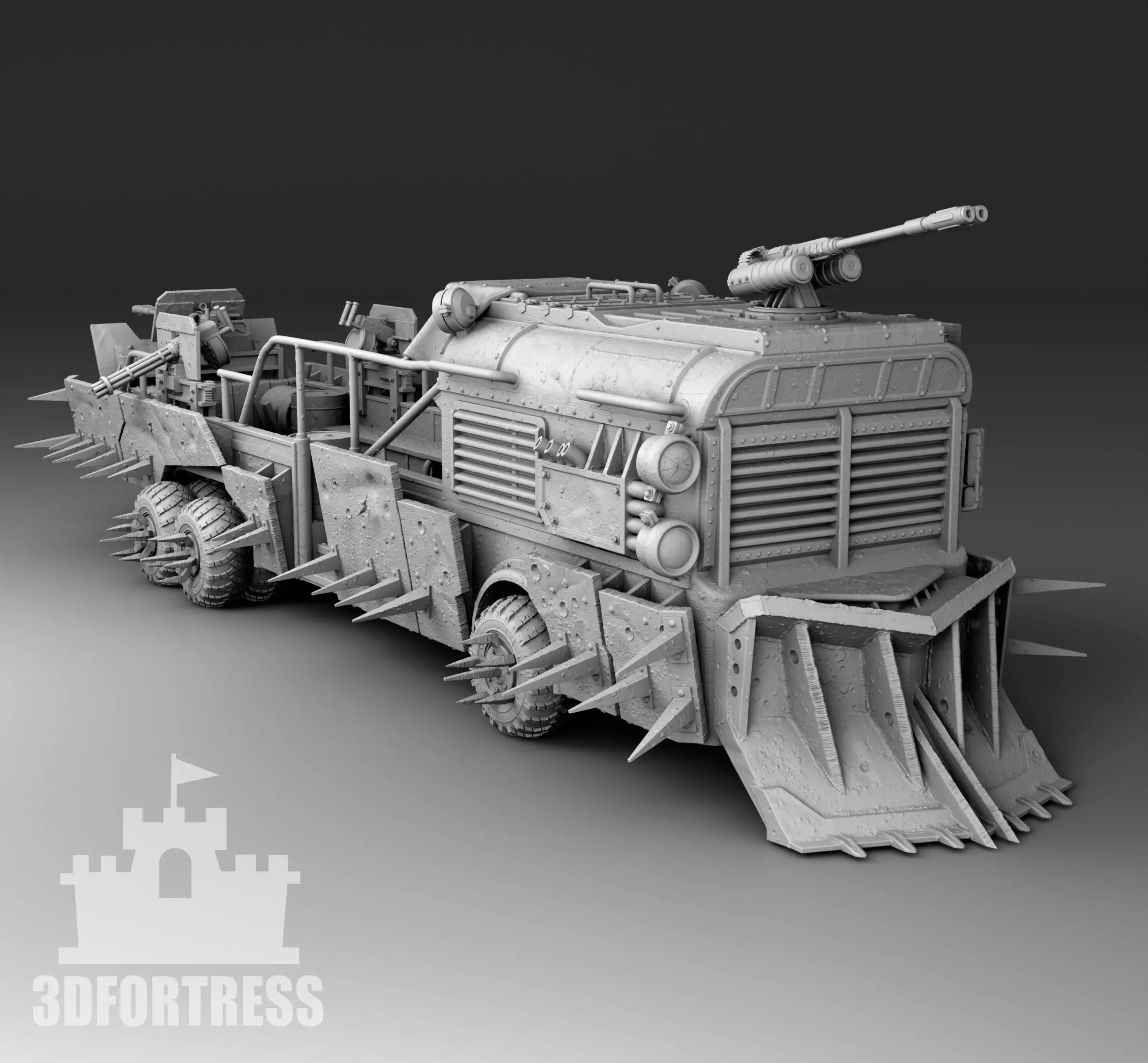 Cabriolet bus 3D print model_0