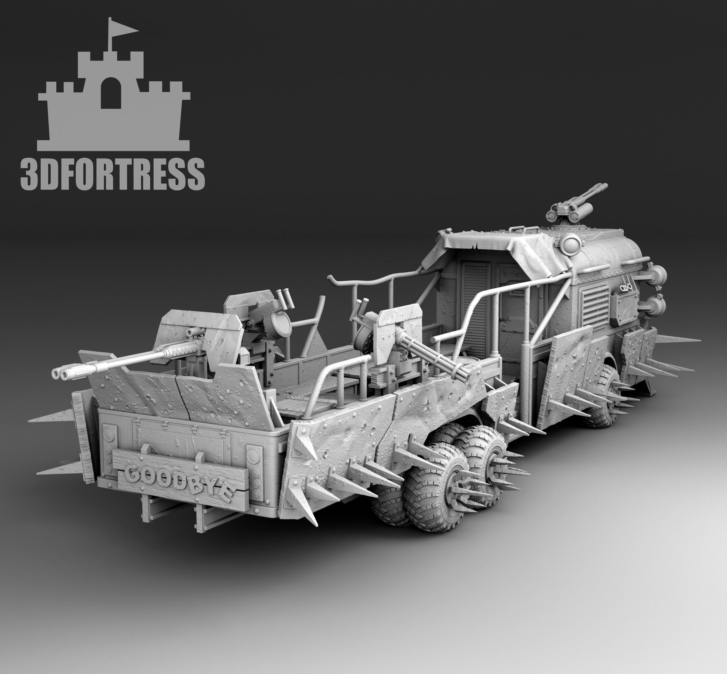 Cabriolet bus 3D print model_1