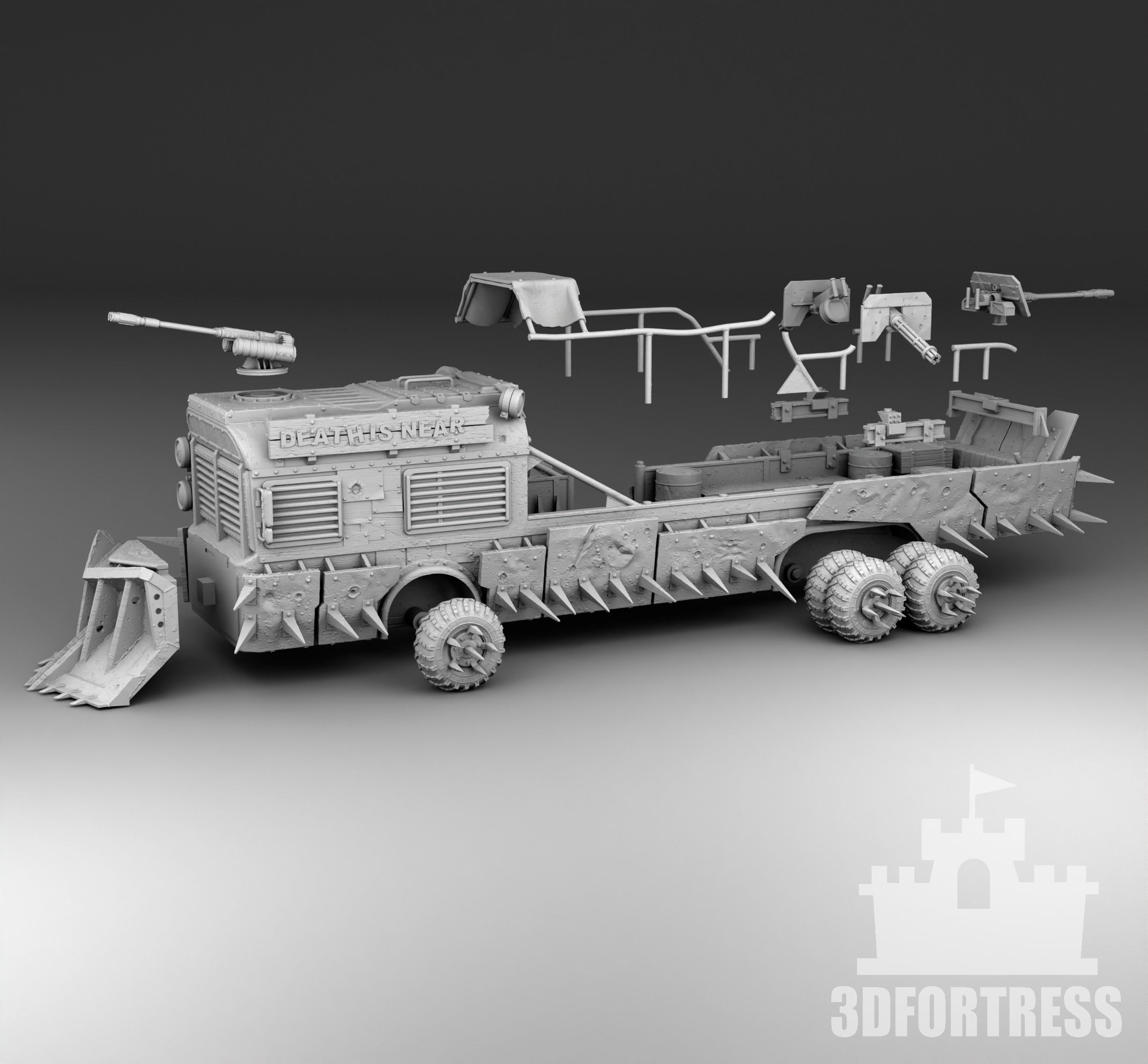 Cabriolet bus 3D print model_4