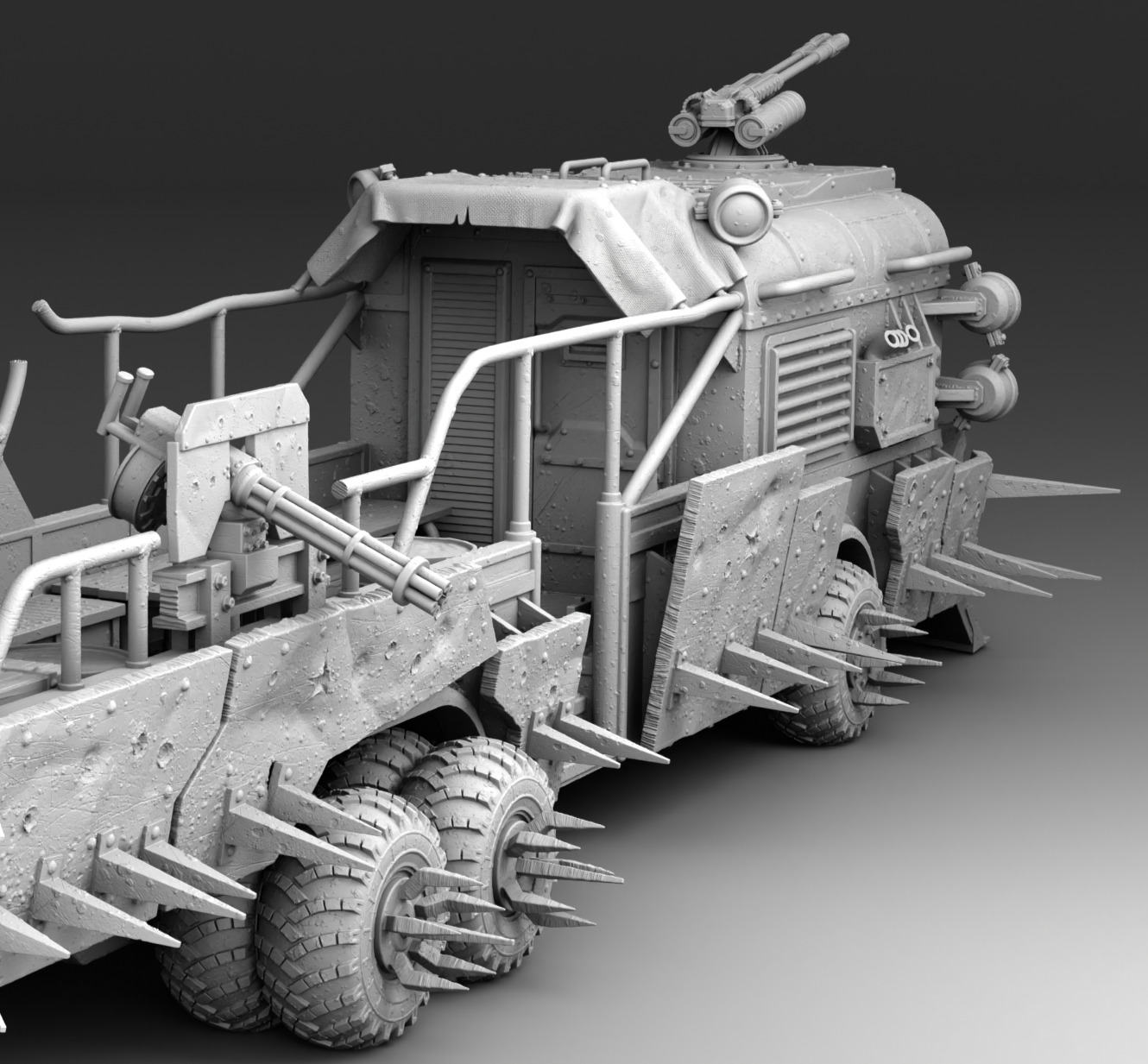 Cabriolet bus 3D print model_7