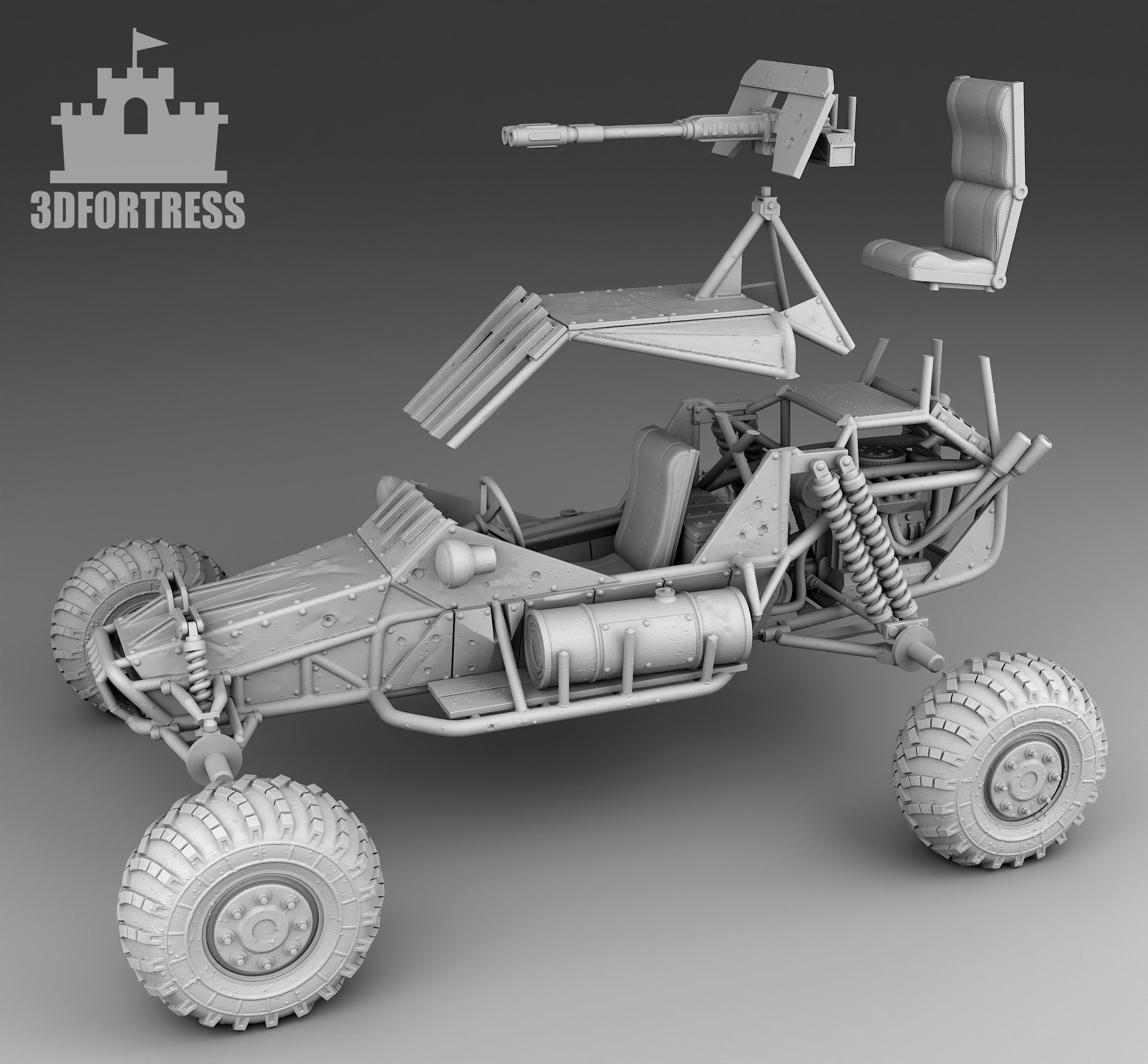 Buggy 3D print model_3