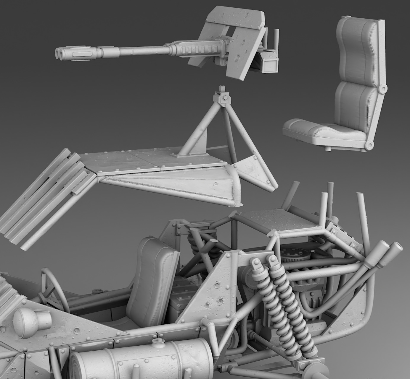 Buggy 3D print model_12