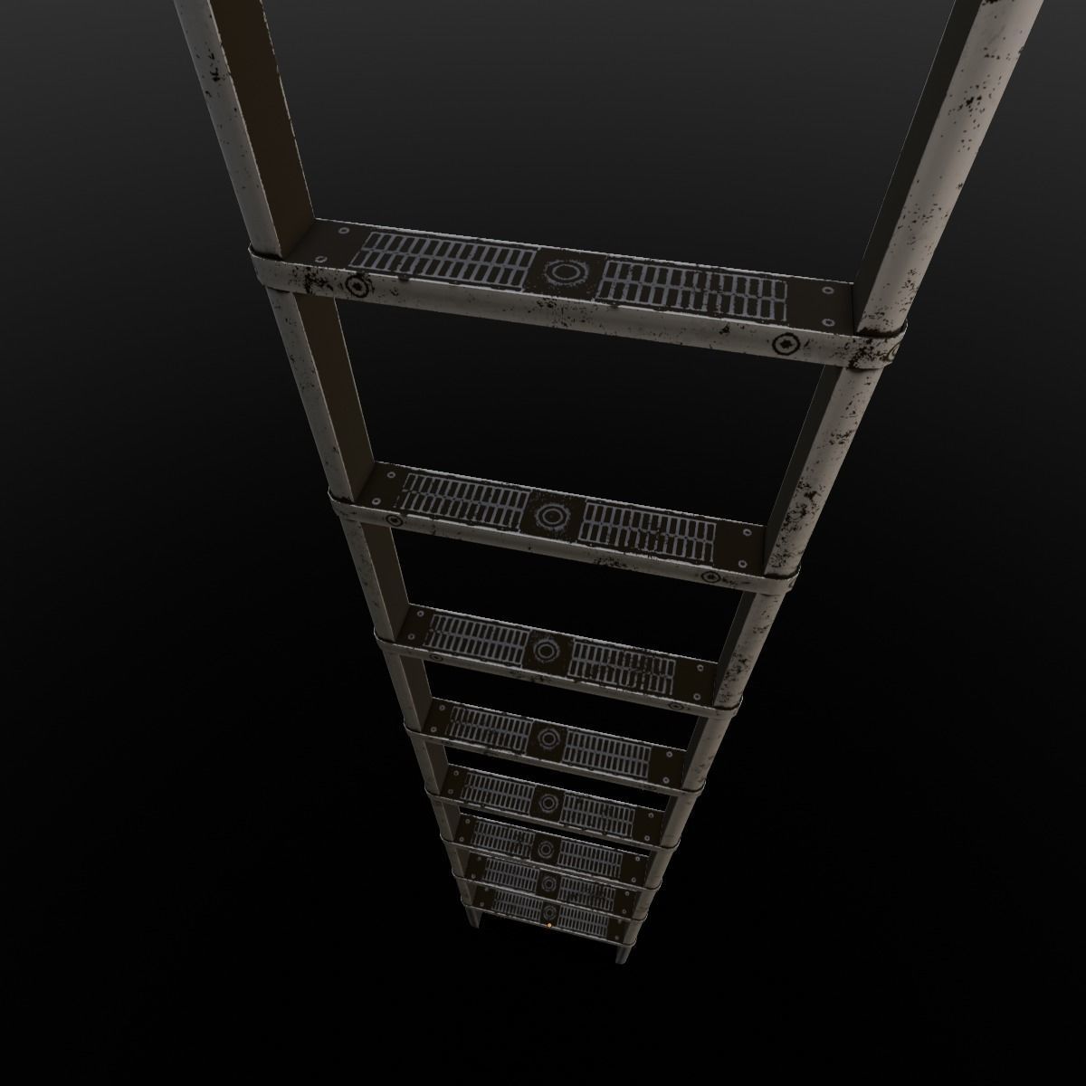 Metal Ladder 3D Model Low-poly 3D model_9