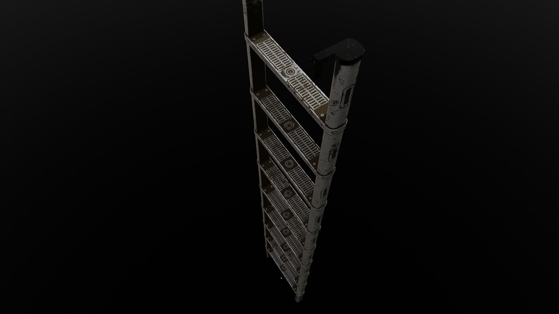 Metal Ladder 3D Model Low-poly 3D model_5