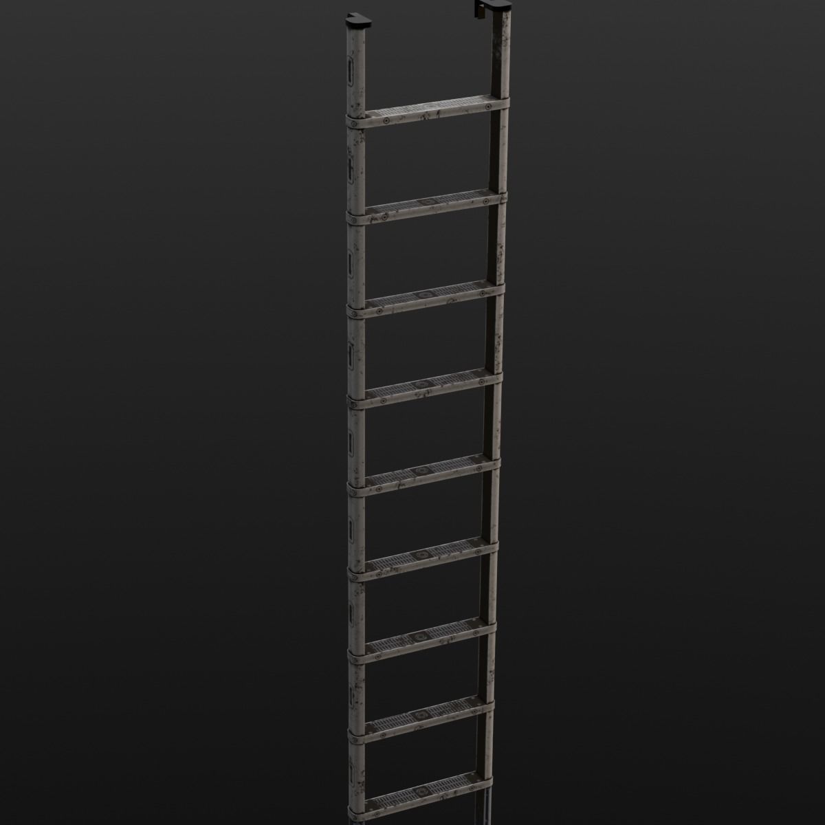 Metal Ladder 3D Model Low-poly 3D model_8