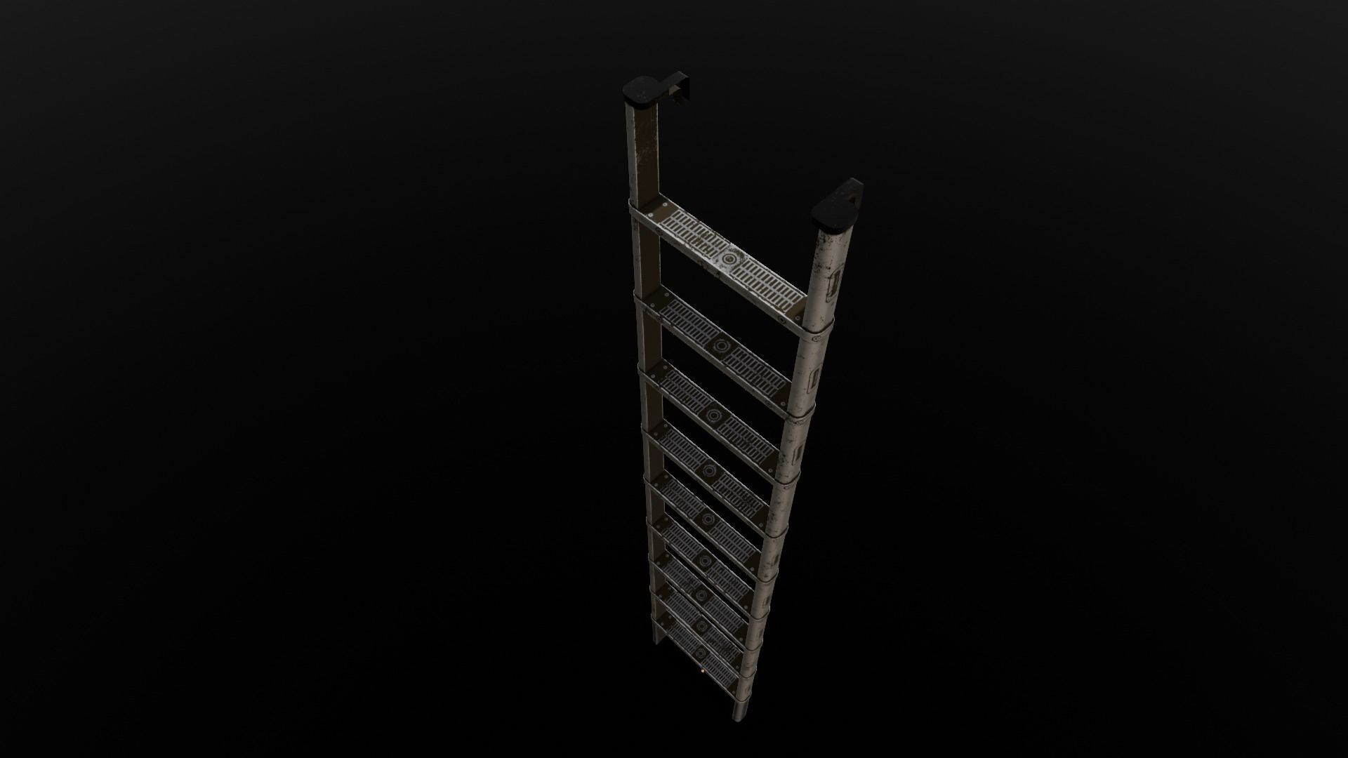 Metal Ladder 3D Model Low-poly 3D model_16