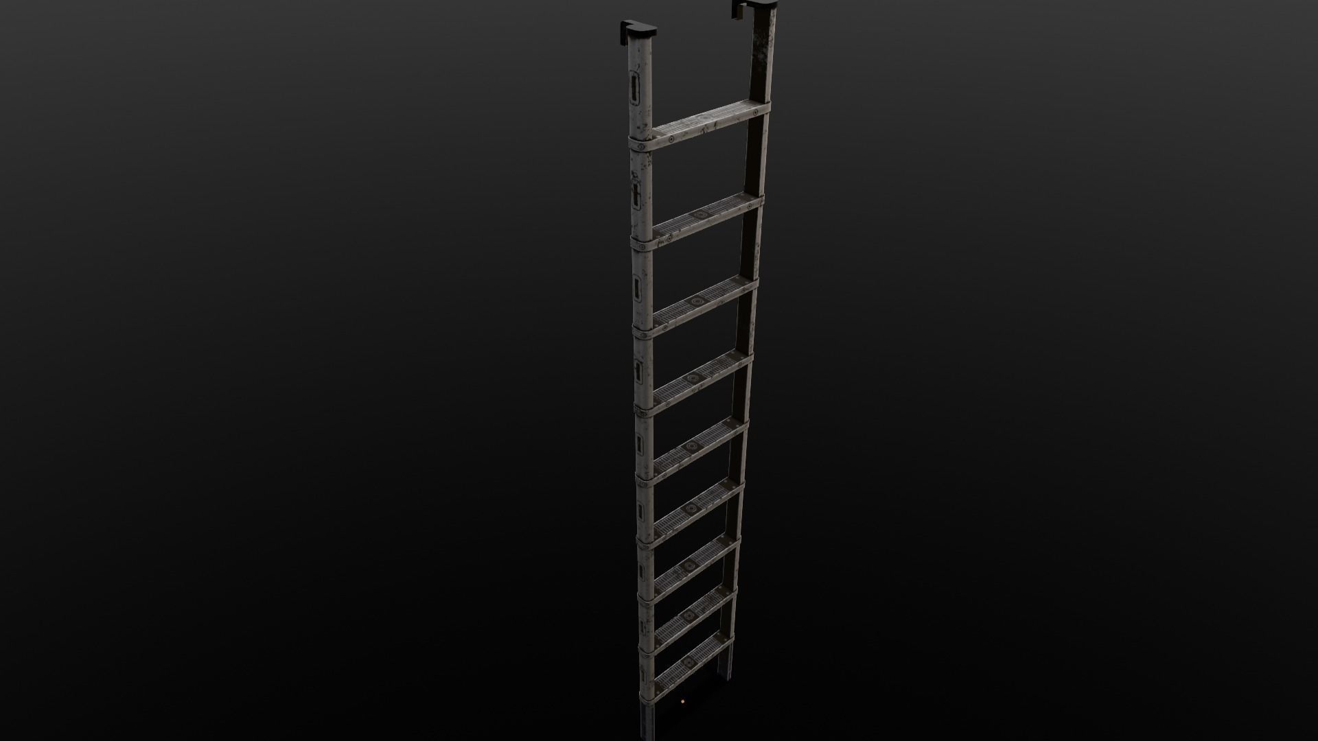 Metal Ladder 3D Model Low-poly 3D model_3