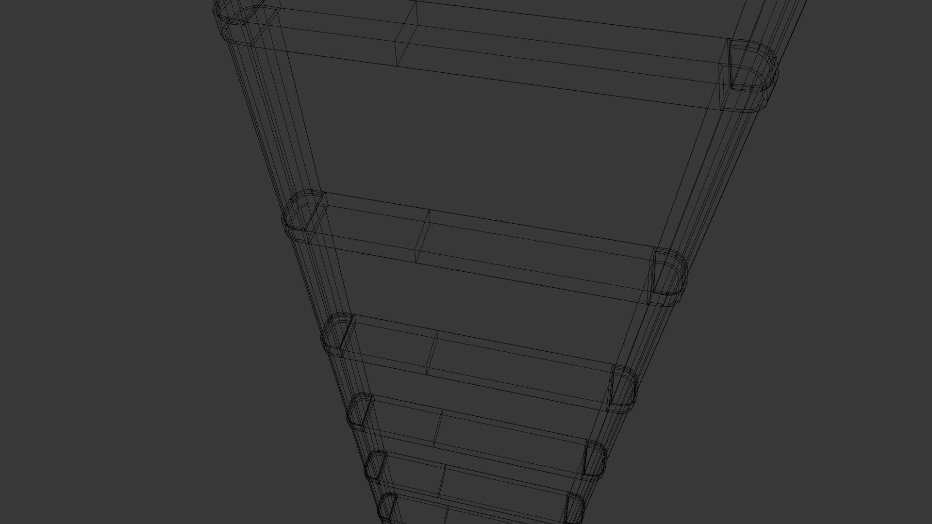 Metal Ladder 3D Model Low-poly 3D model_10