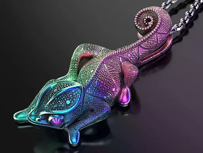 Chameleon pendant 