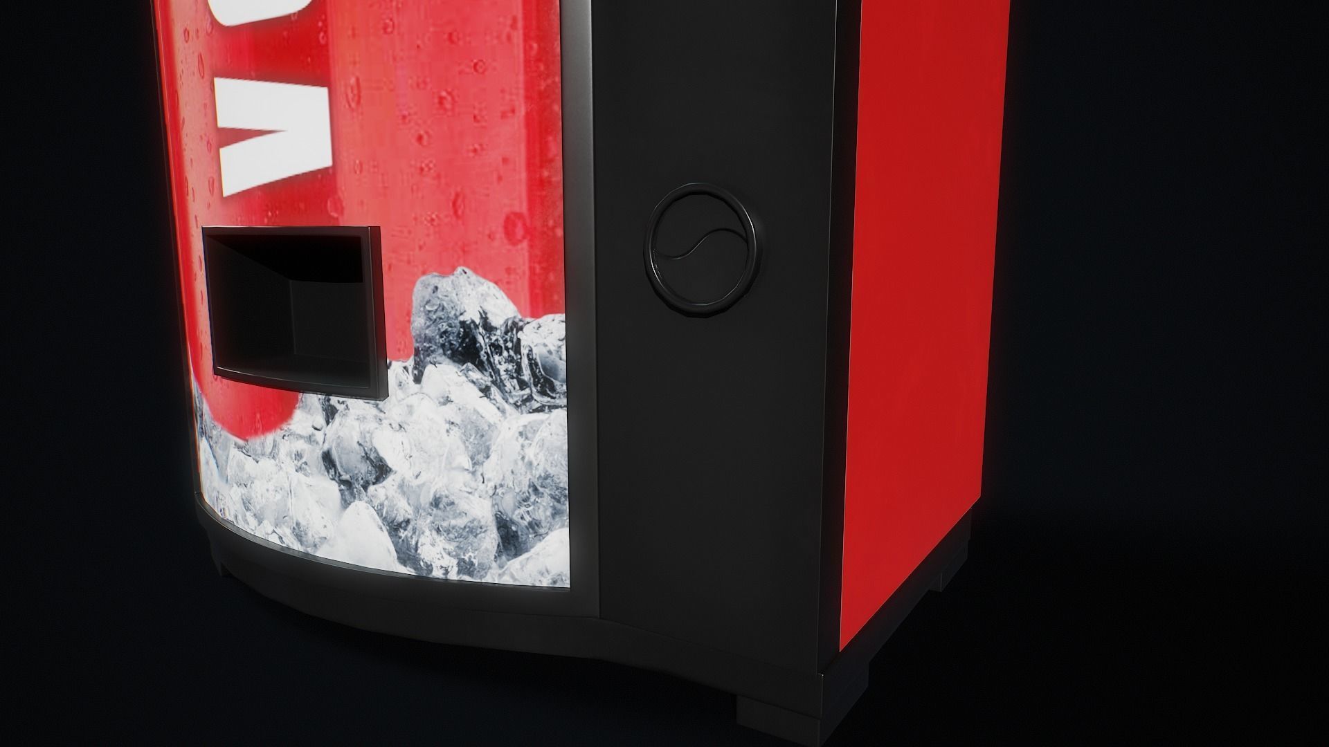 Cola Vending Machine Low-poly 3D model_10