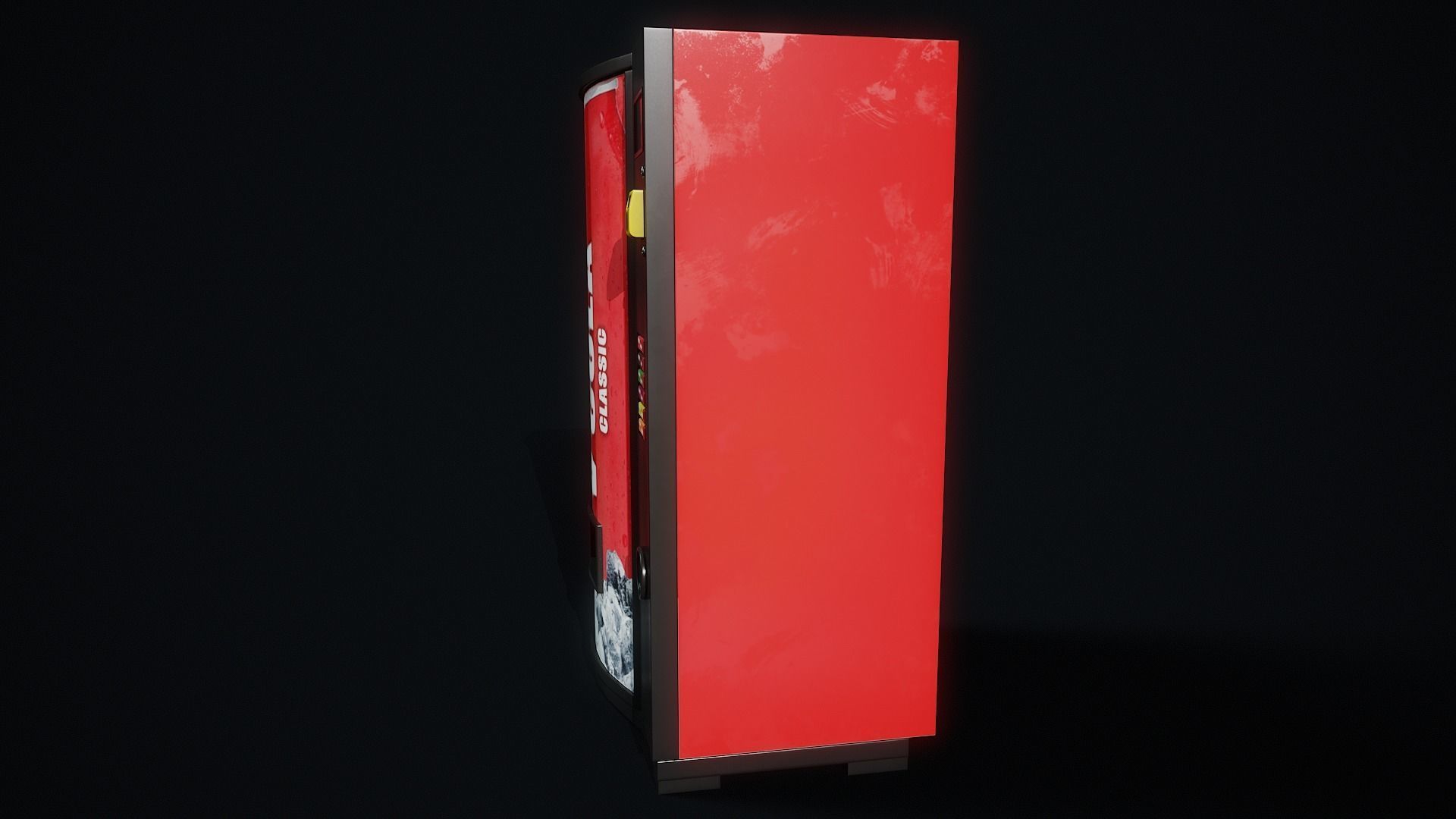 Cola Vending Machine Low-poly 3D model_4