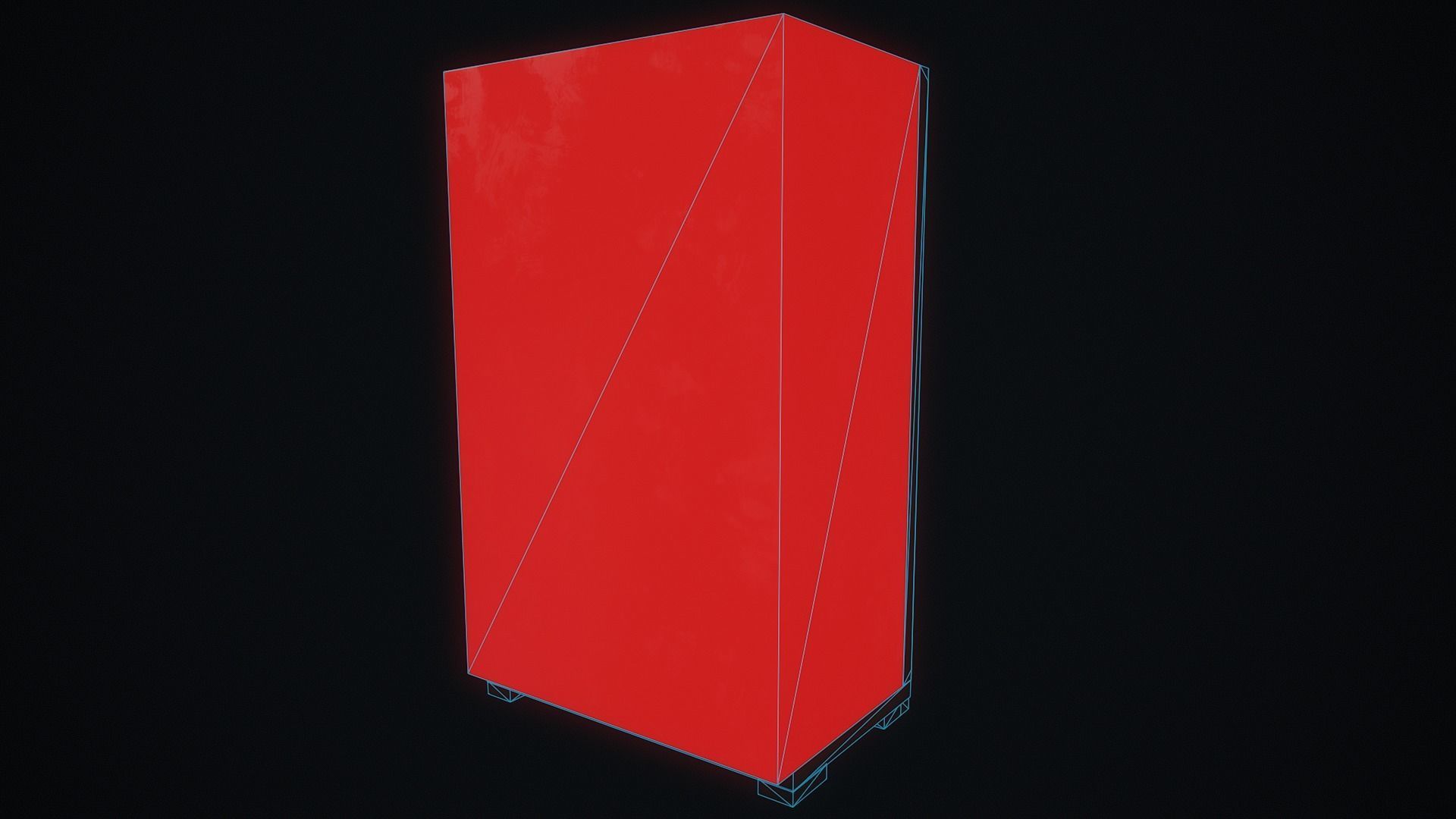 Cola Vending Machine Low-poly 3D model_13