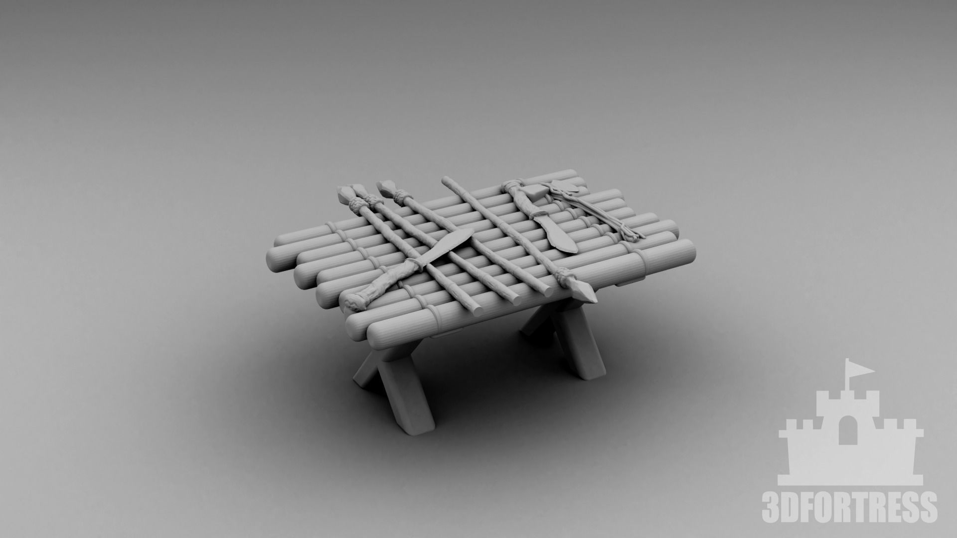 Jungle Architecture 3D print model_16