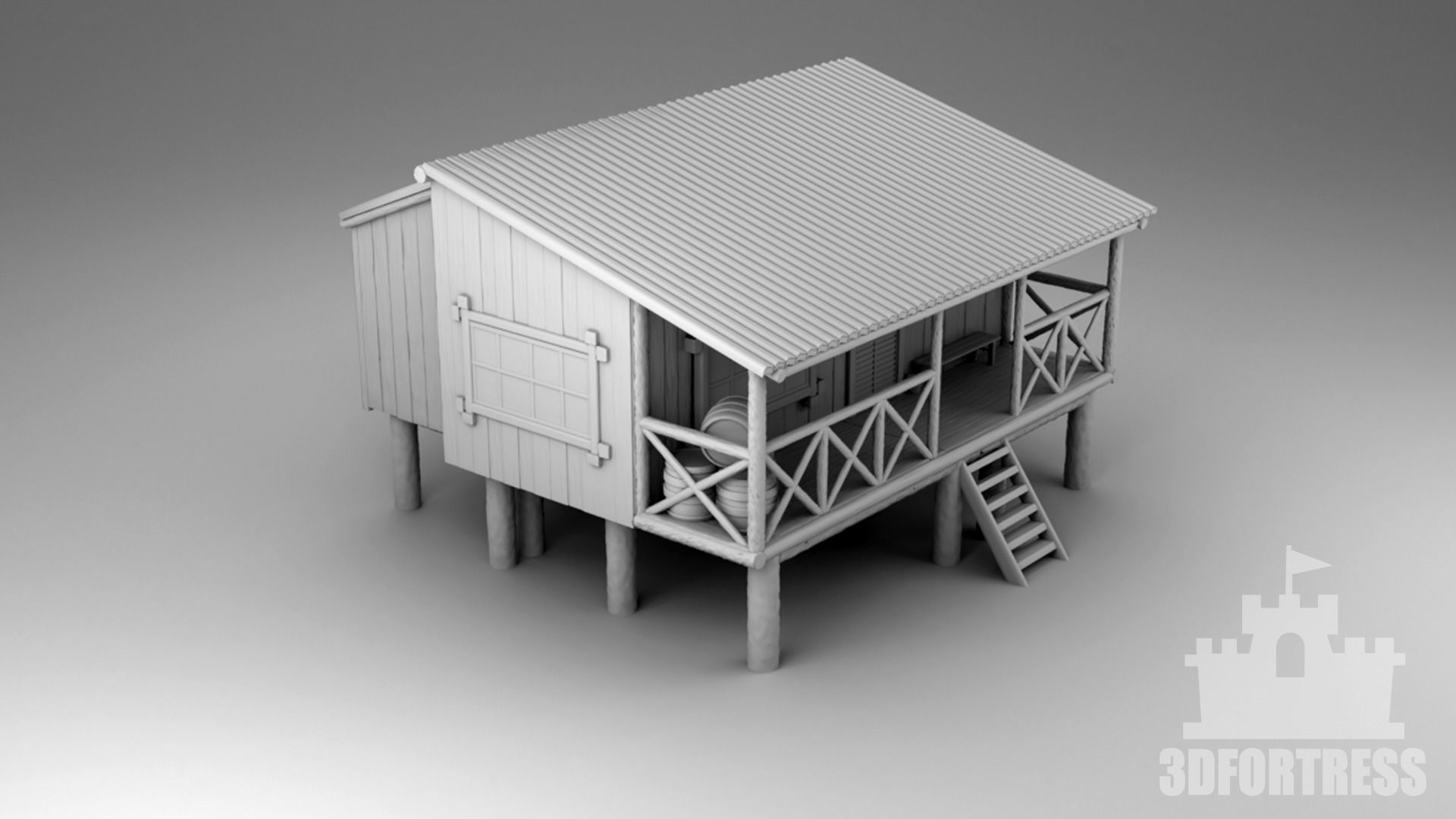 Jungle Architecture 3D print model_9