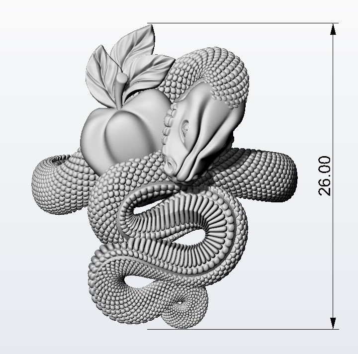 Temptation ring  3D print model_12