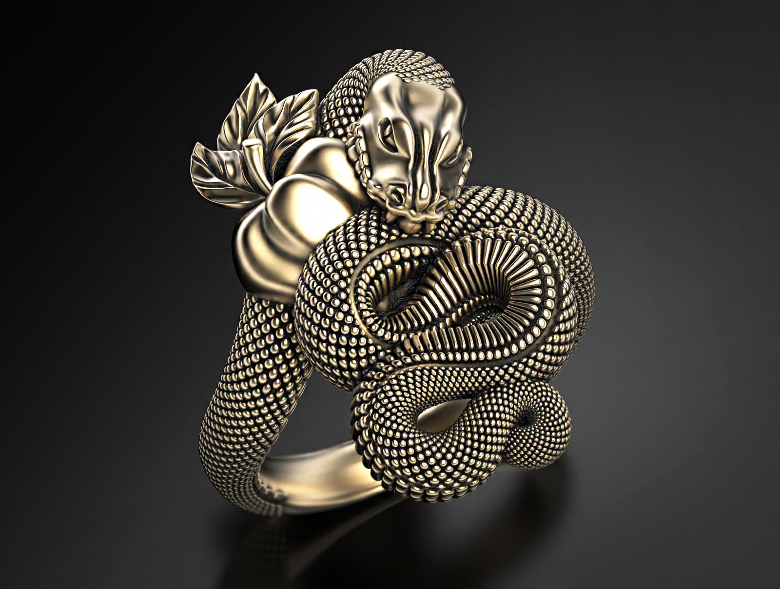Temptation ring  3D print model_3