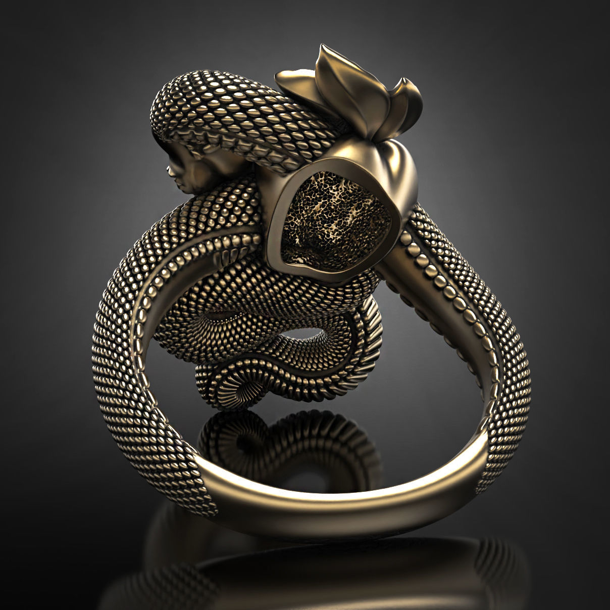 Temptation ring  3D print model_8
