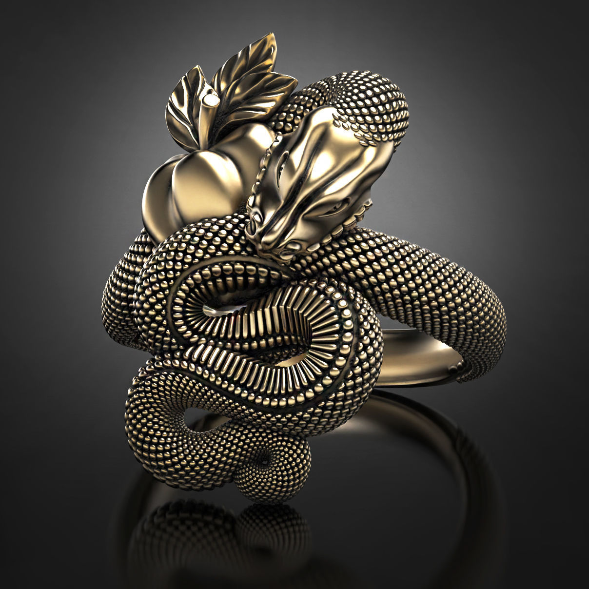 Temptation ring  3D print model_7