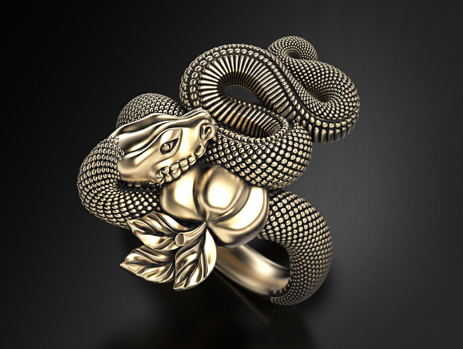 Temptation ring  3D print model_2