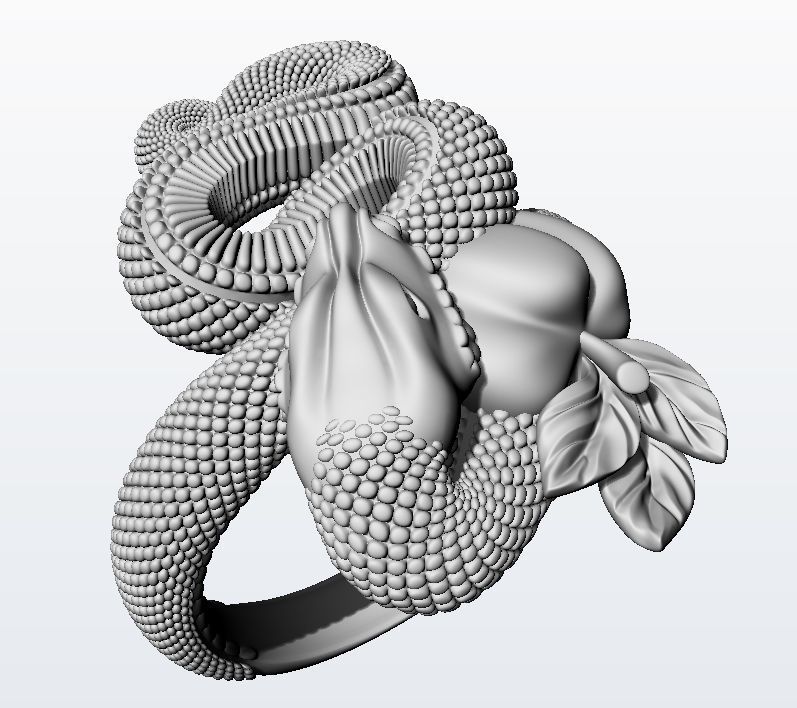 Temptation ring  3D print model_16